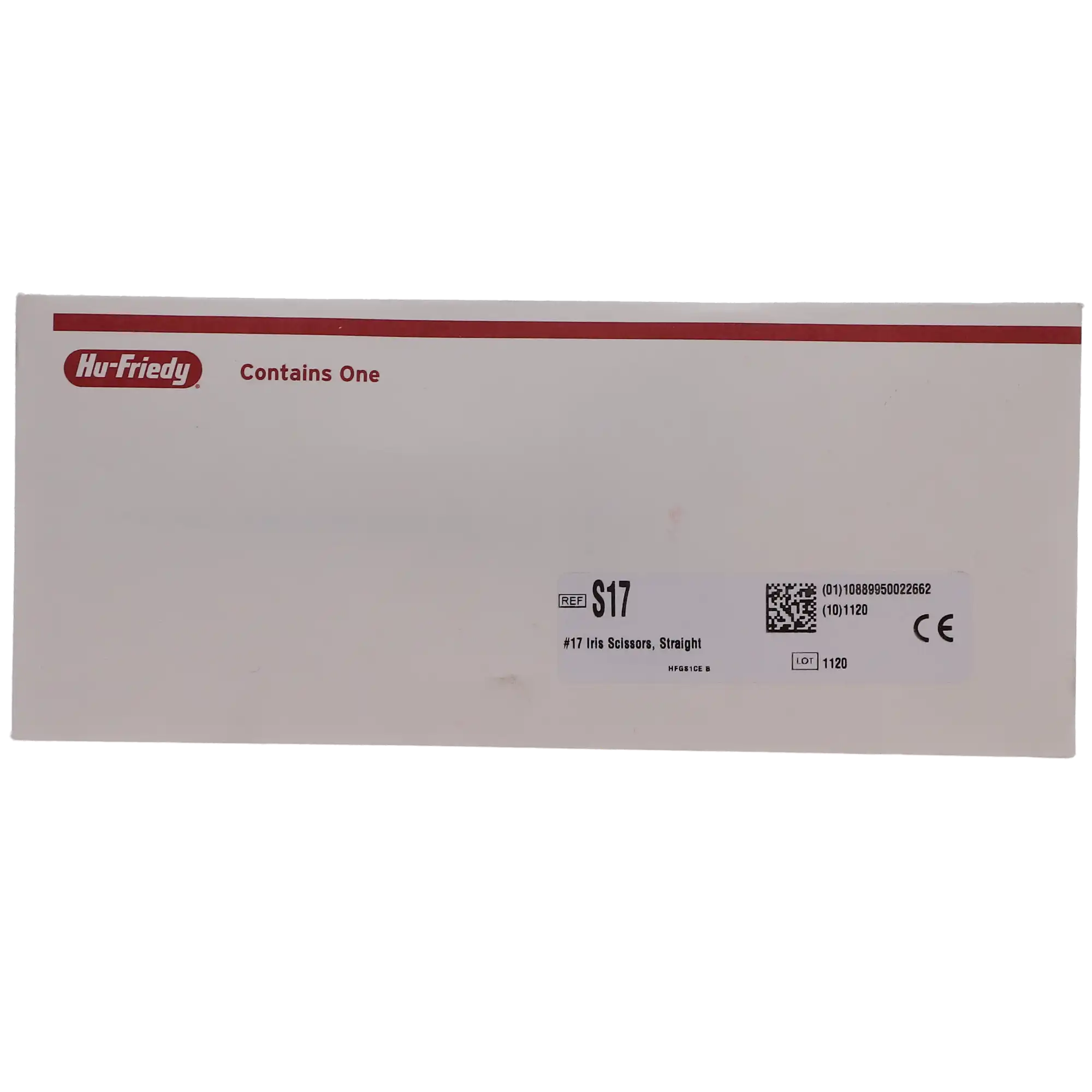 Hu-Friedy Iris Scissors, Standard Series, Straight/Delicate, #17, 4-1/2" (11.5 cm), 1/Pk, S17 thumbnail 5
