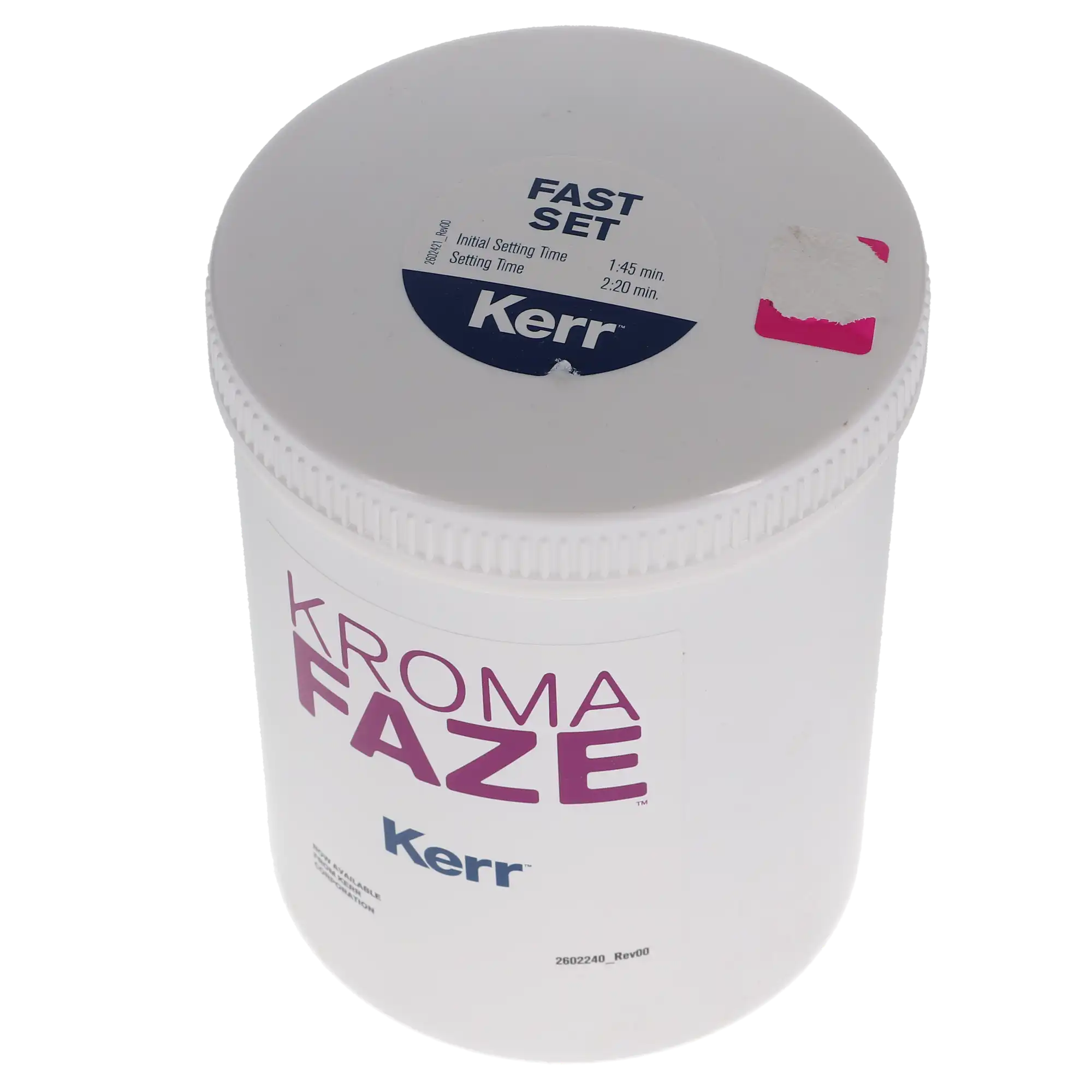 KromaFaze Color-Changing Alginate Impression Material, Dust-Free, Fast Set, Mint, 1 lb Canister, 1/Pk, 27452 thumbnail 3