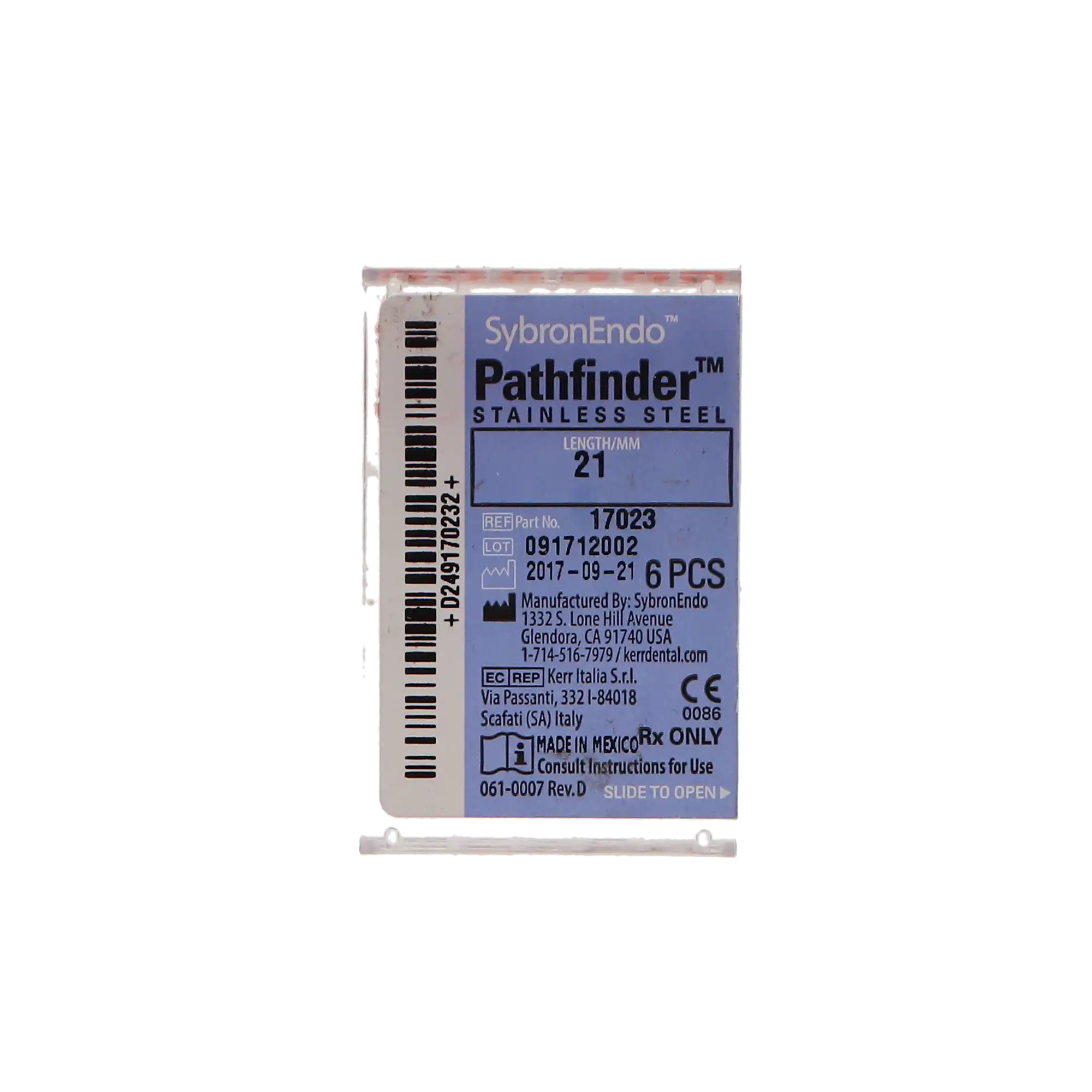 Kerr Pathfinder Stainless Steel Endodontic Hand Files, 21 mm, Approx. Size #7, Orange Handle, 6/Pk, 17023 thumbnail 11