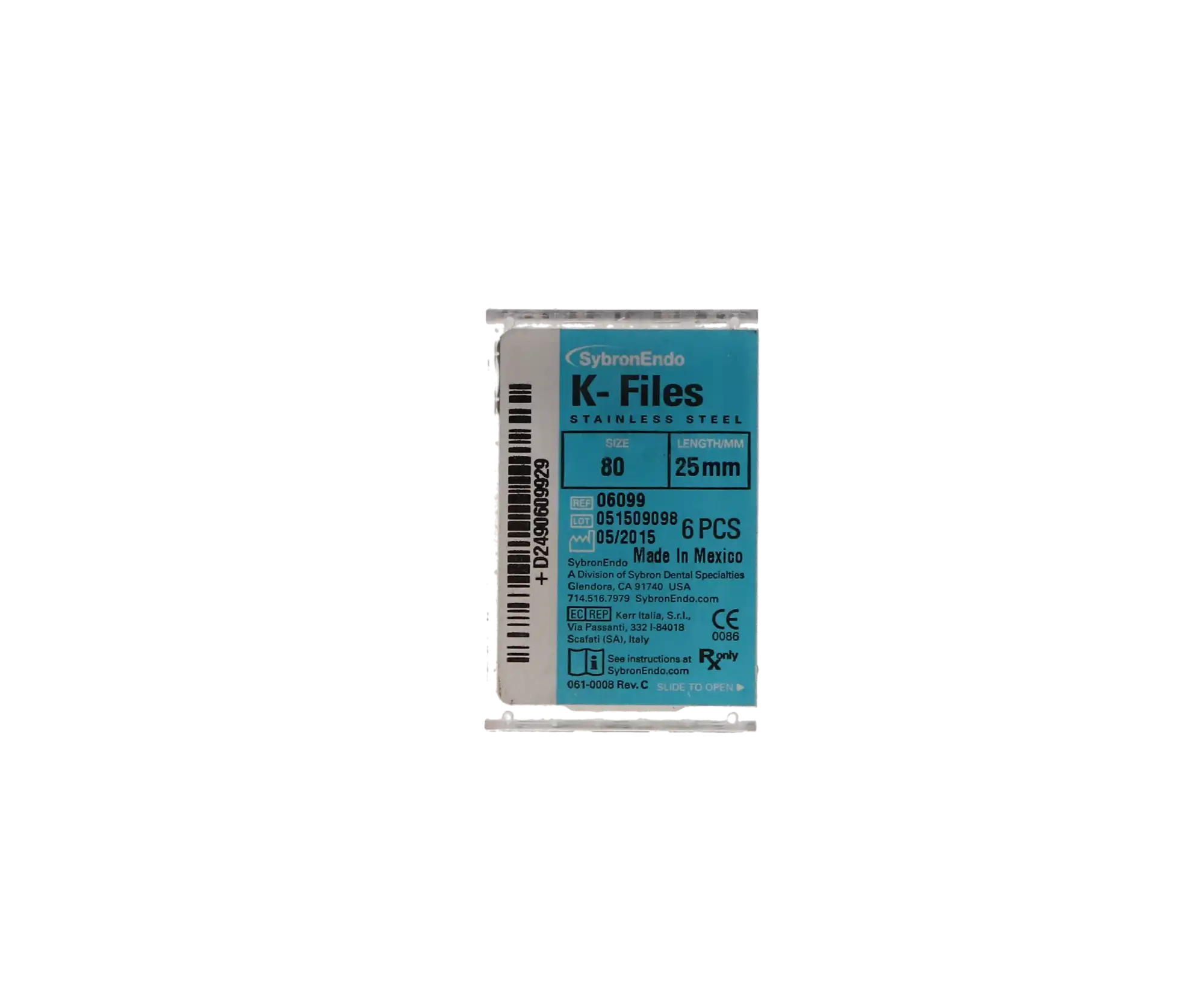 SybronEndo K-Files Stainless Steel 25mm #80 (Black), 6/Bx, 06099 thumbnail 6