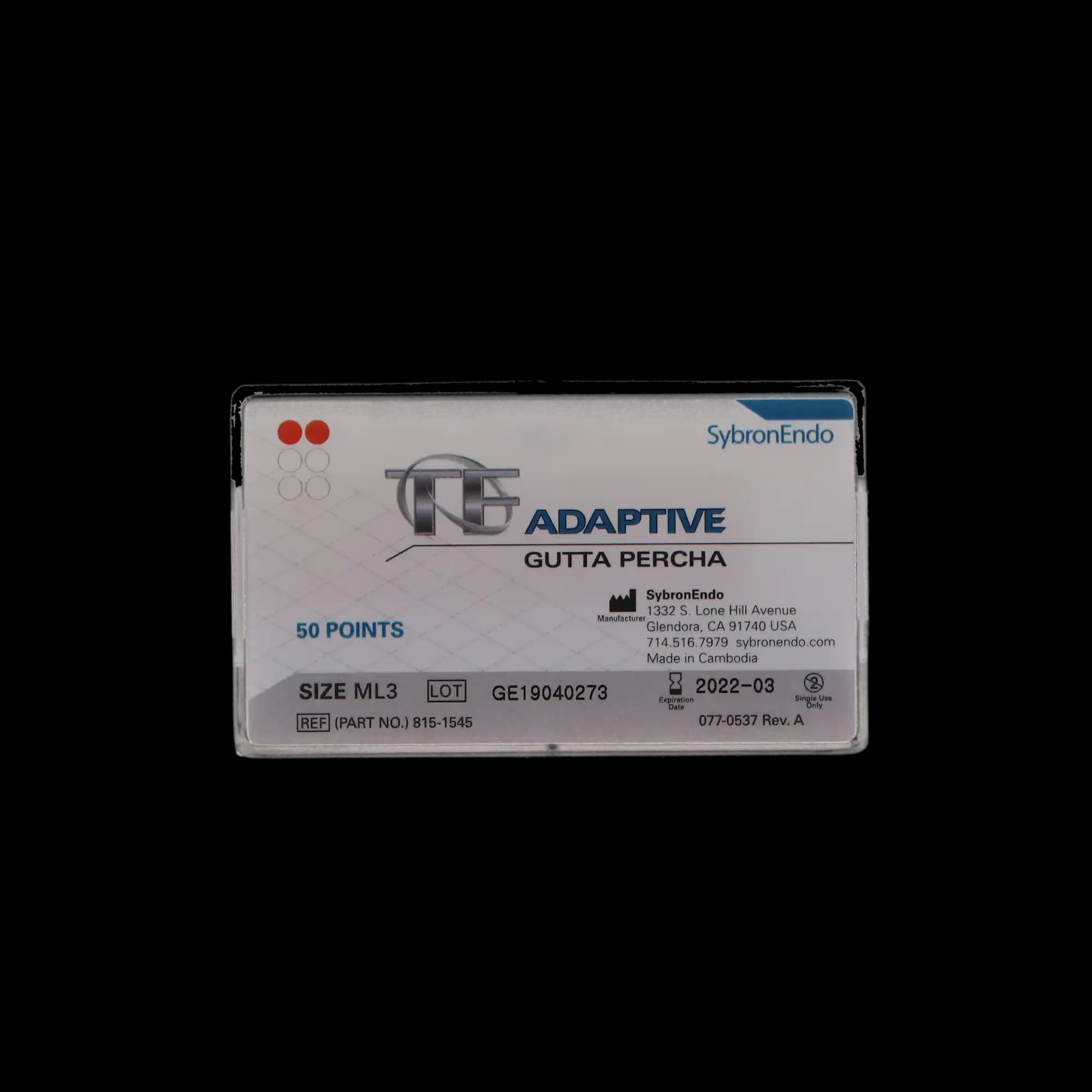 TF Adaptive Gutta Percha Points, Red Pack, ML3, Medium/Large, 50/Pk, 8151545 thumbnail 12