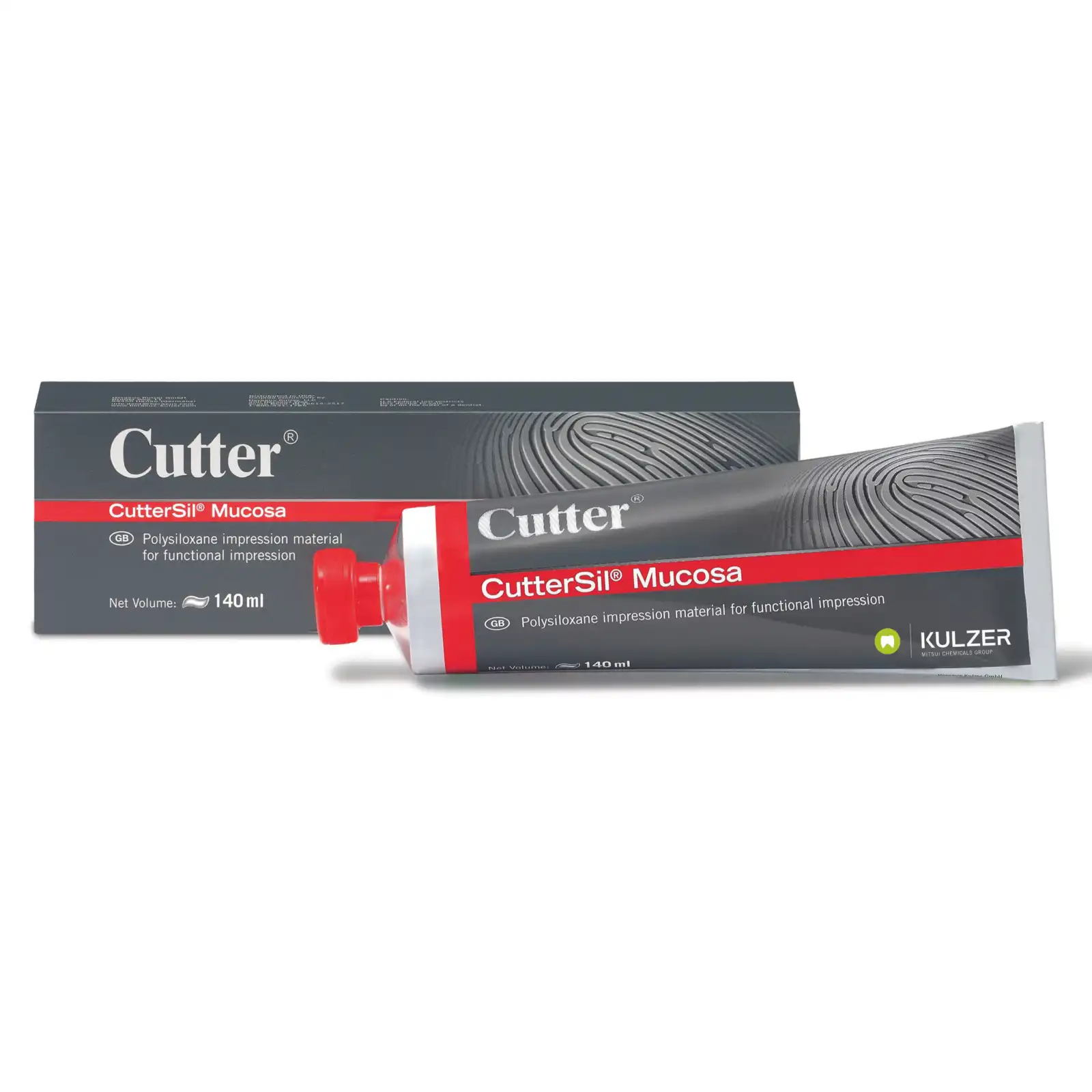 CutterSil Mucosa Silicone Impression Material, 140 mL Tube, Orange, 65767011 thumbnail 2