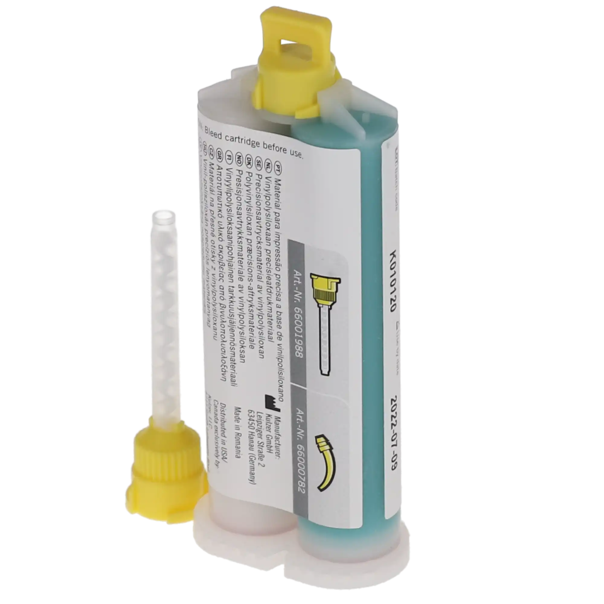 Flexitime VPS Precision Impression Material, Cartridge Refill Pack, Light Flow, 50 ml, 2/Pk, 66041061 thumbnail 3