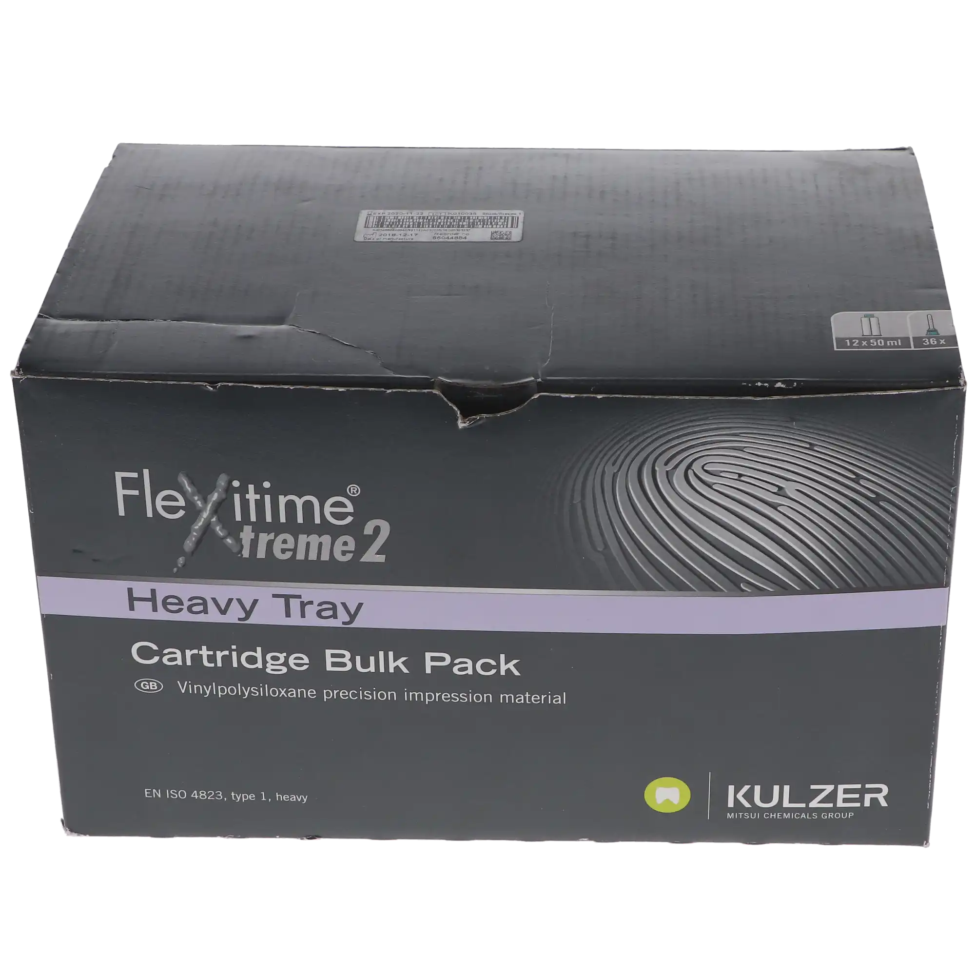 Flexitime Xtreme 2 VPS Impression Material, Heavy Tray, 50 ml Cartridges, Wild Berry, Bulk Pack of 12 with 36 Mixing Tips, 66044884 thumbnail 11