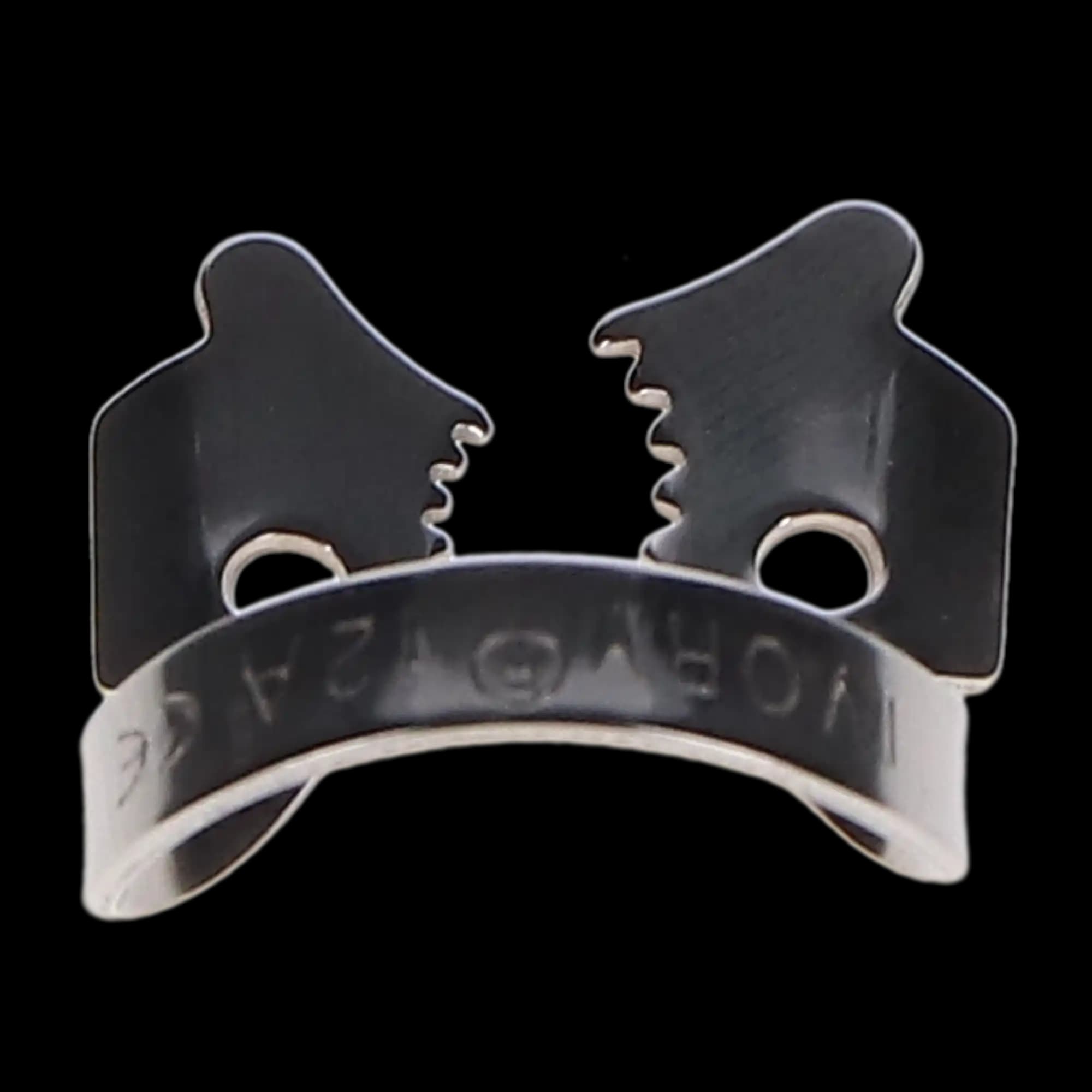 Ivory Stainless-Steel Rubber Dam Clamp #12A, Winged, Serrated Jaws, 1/Pk, 50057348 thumbnail 4