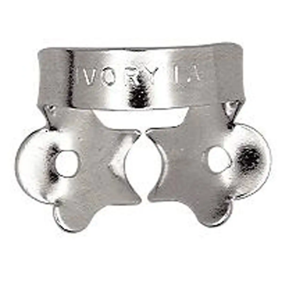 Ivory Rubber Dam Clamp, Winged, #1A, Regular Bicuspid, Stainless Steel, 50057308 thumbnail 2