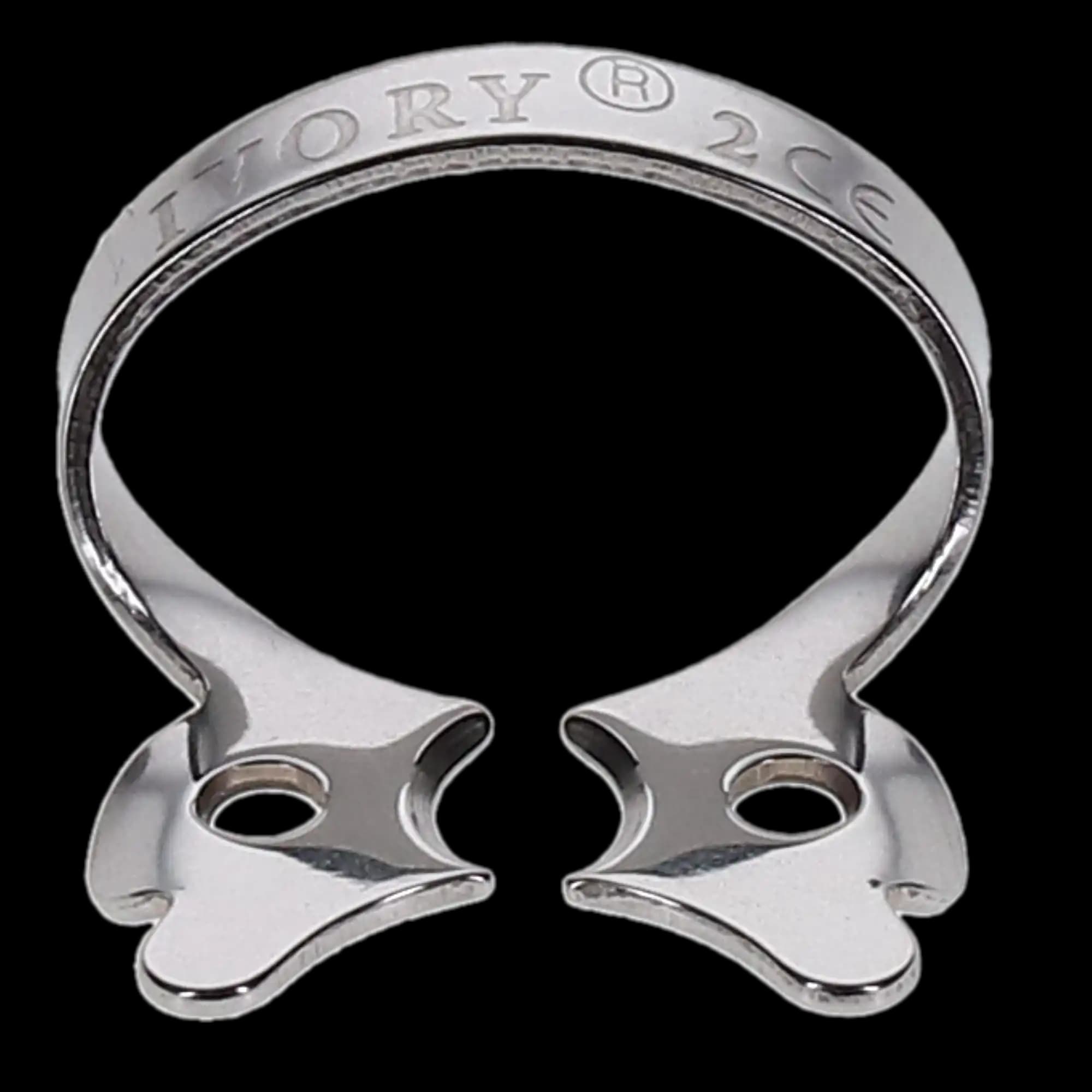 Ivory Rubber Dam Clamp #2, Winged Bicuspid, Stainless Steel, 1/Box, 50057310 thumbnail 2