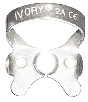 Ivory Rubber Dam Clamp #2A, Winged, Stainless Steel, 1/Pk, 50057312 thumbnail 2