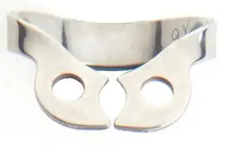 Ivory Rubber Dam Clamp #W2, Wingless, Bicuspid, Stainless Steel, 1 Each, 50057510 thumbnail 4