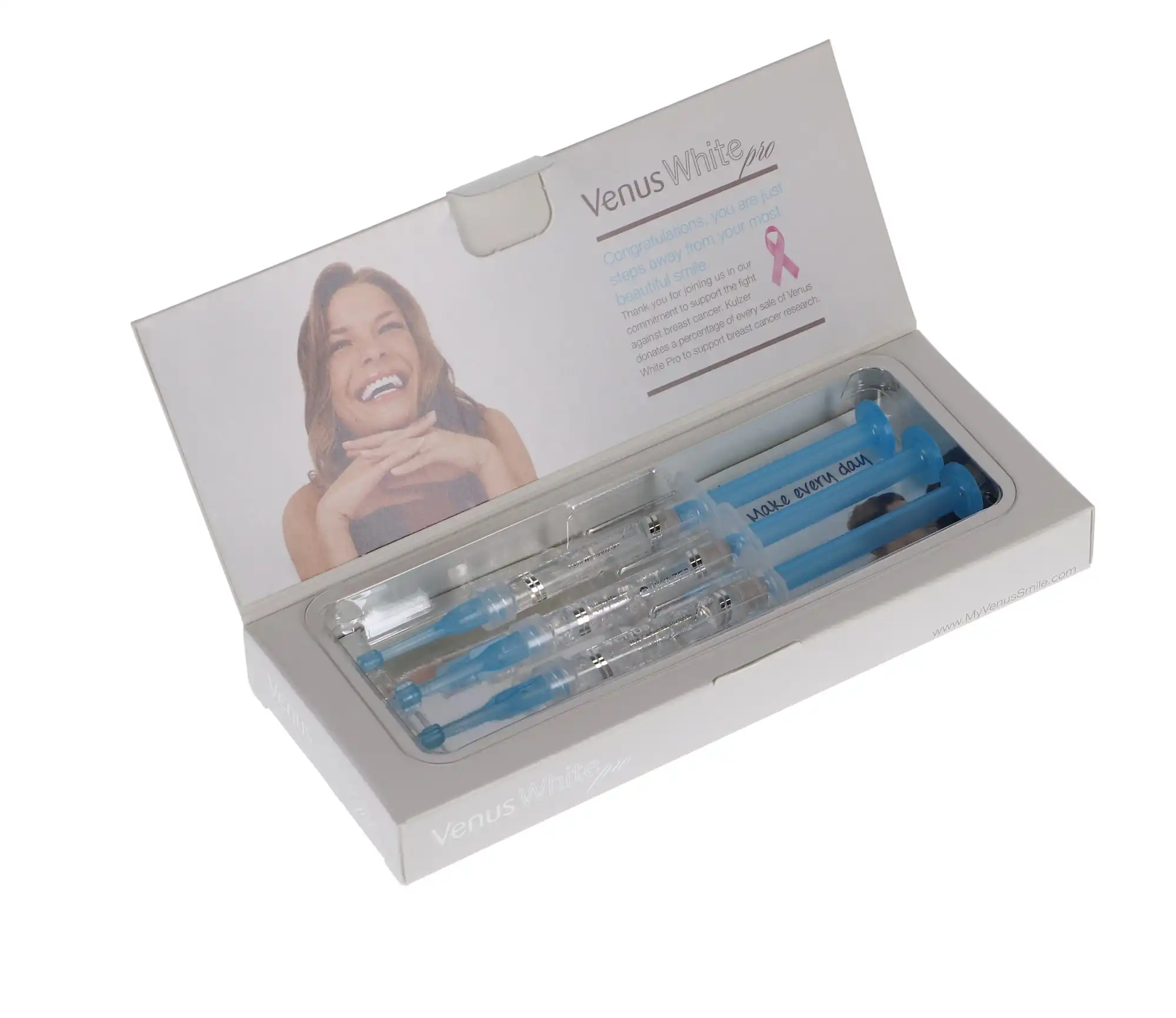 Venus White Pro Take-Home Whitening Refill Kit, 35% Carbamide Peroxide, Mint, 3 x 1.2 mL Syringes, 40005462 thumbnail 3