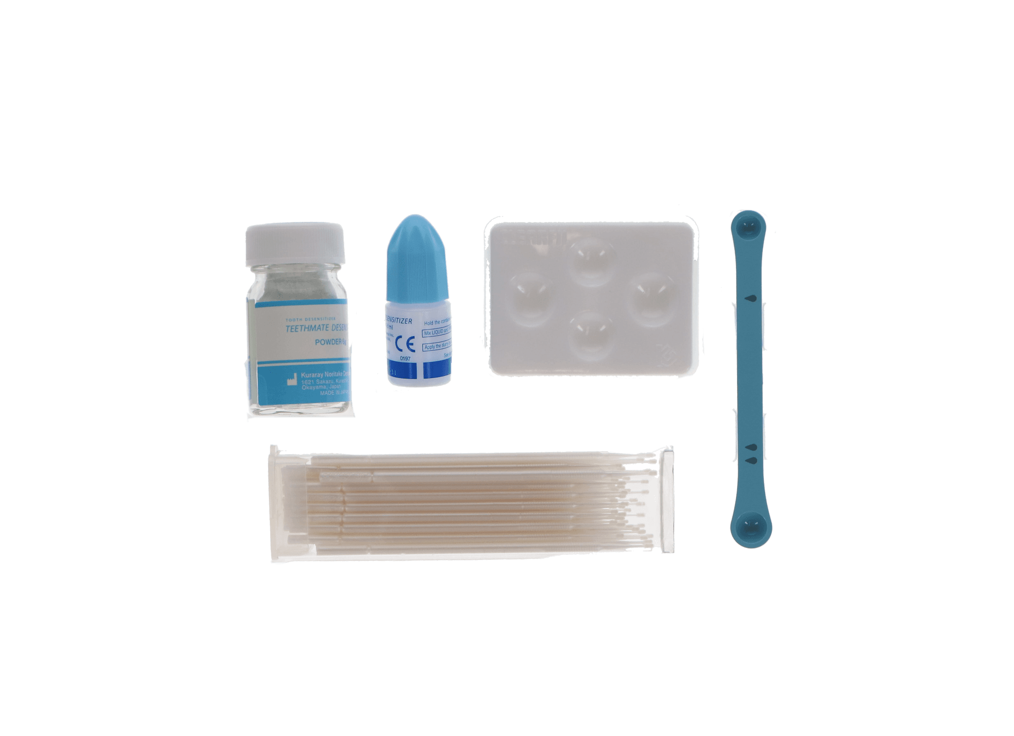 Teethmate Desensitizer Set, Powder 6g & Liquid 4.8ml, Complete Kit with Mixing Dish, Measuring Spoon & 50 Applicator Brushes, 1210KA thumbnail 14