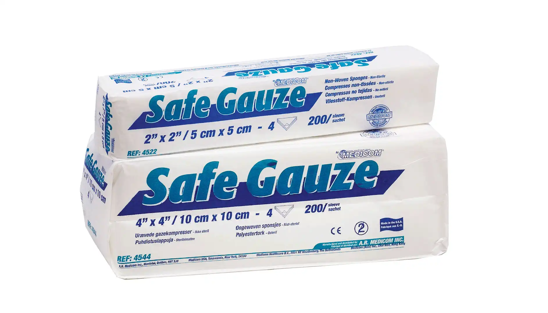 SafeGauze Premium Non-Woven Sponges, Non-Sterile, 4-Ply, 2" x 2", 5000/Case, 4522-5 thumbnail 2