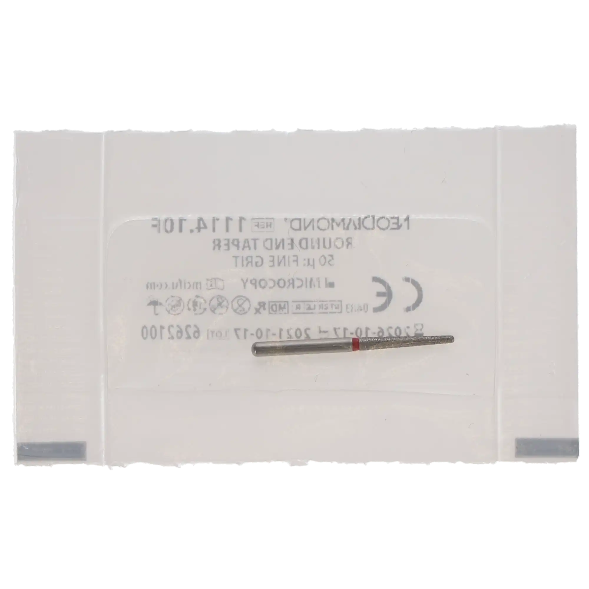NeoDiamond Operative Diamond Single-Use Bur, FG, Round End Taper, 1.4 mm, Fine, 25/Pk, 1114.10F thumbnail 2