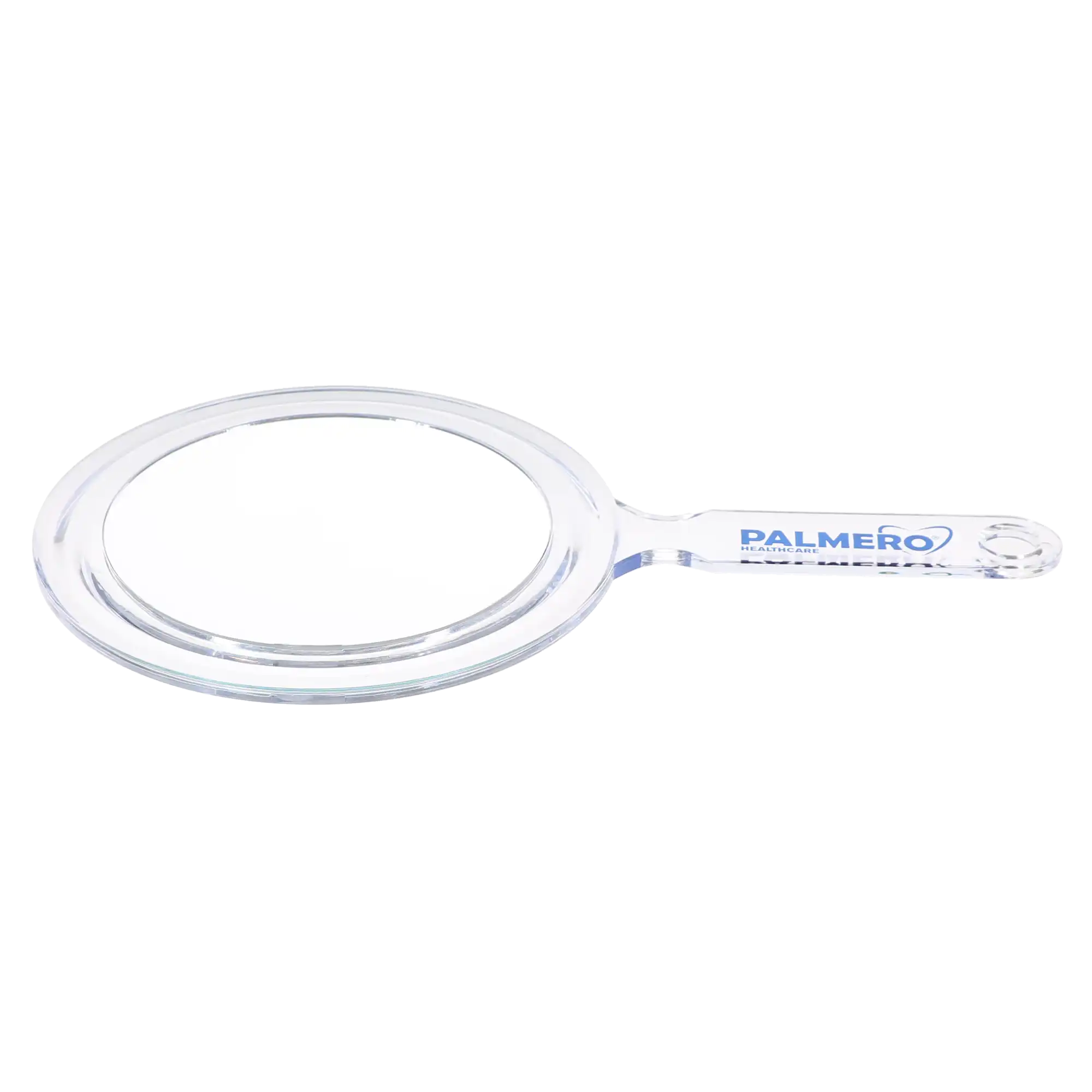 Palmero Hand Mirror, Double-Sided, 5" Diameter, Standard and 2.5x Magnification, Clear Plastic Handle, 1/Pk, 45 thumbnail 3
