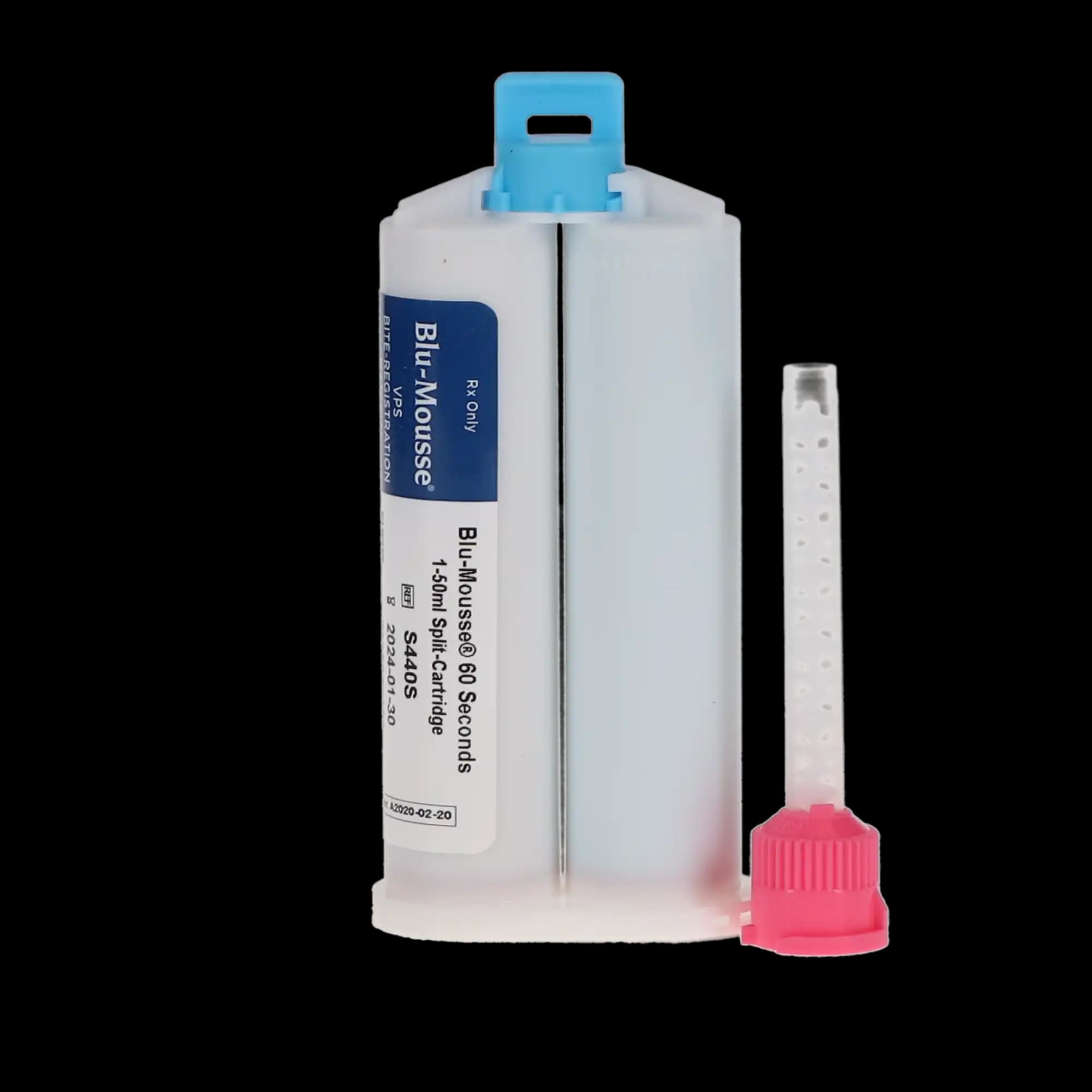 Parkell Blu-Mousse 60 VPS Bite Registration Material, 60-Second Set, 2 x 50 mL Split Cartridges, S440S thumbnail 6