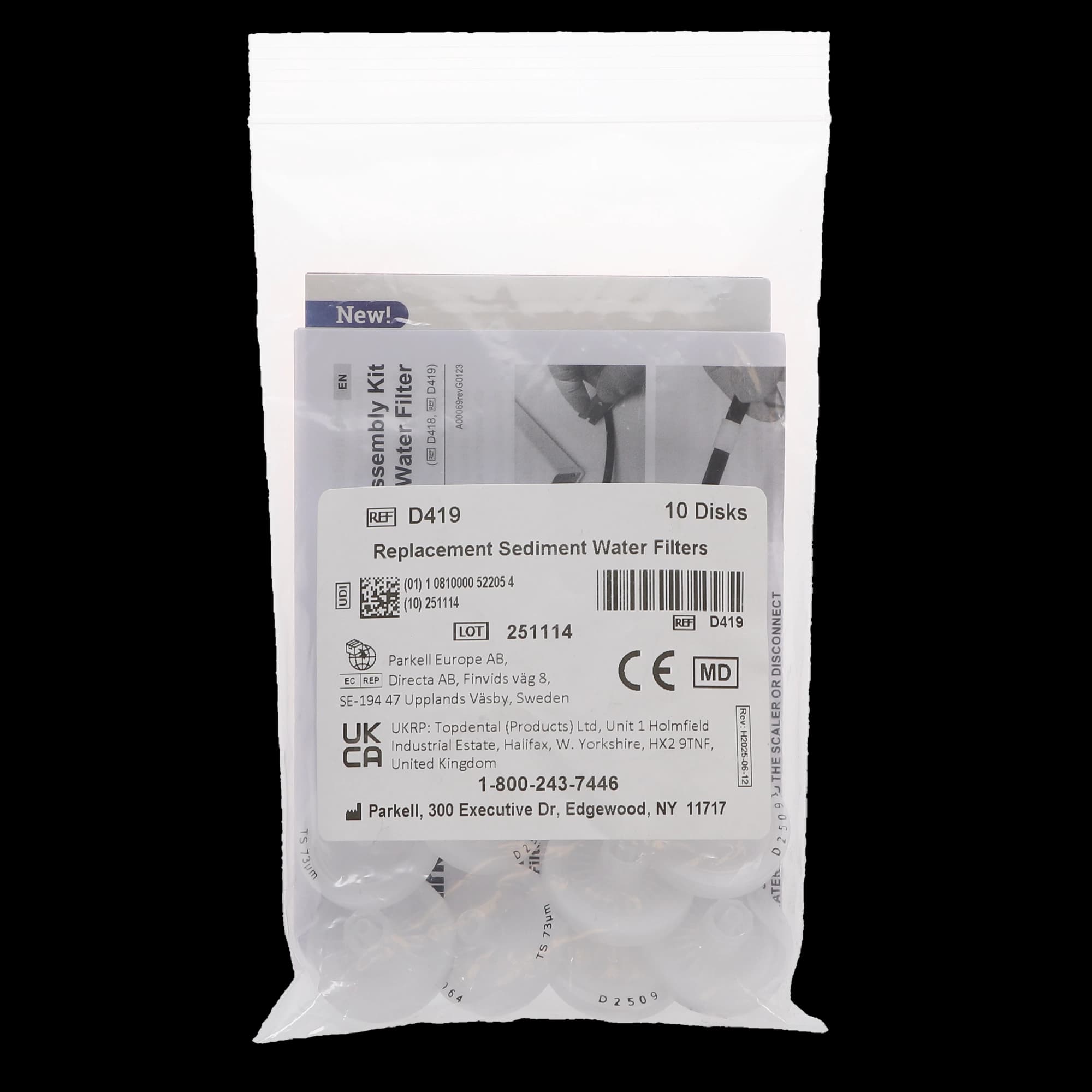 Parkell Replacement Sediment Water Filter Disks, 10/Pkg, D419 thumbnail 5