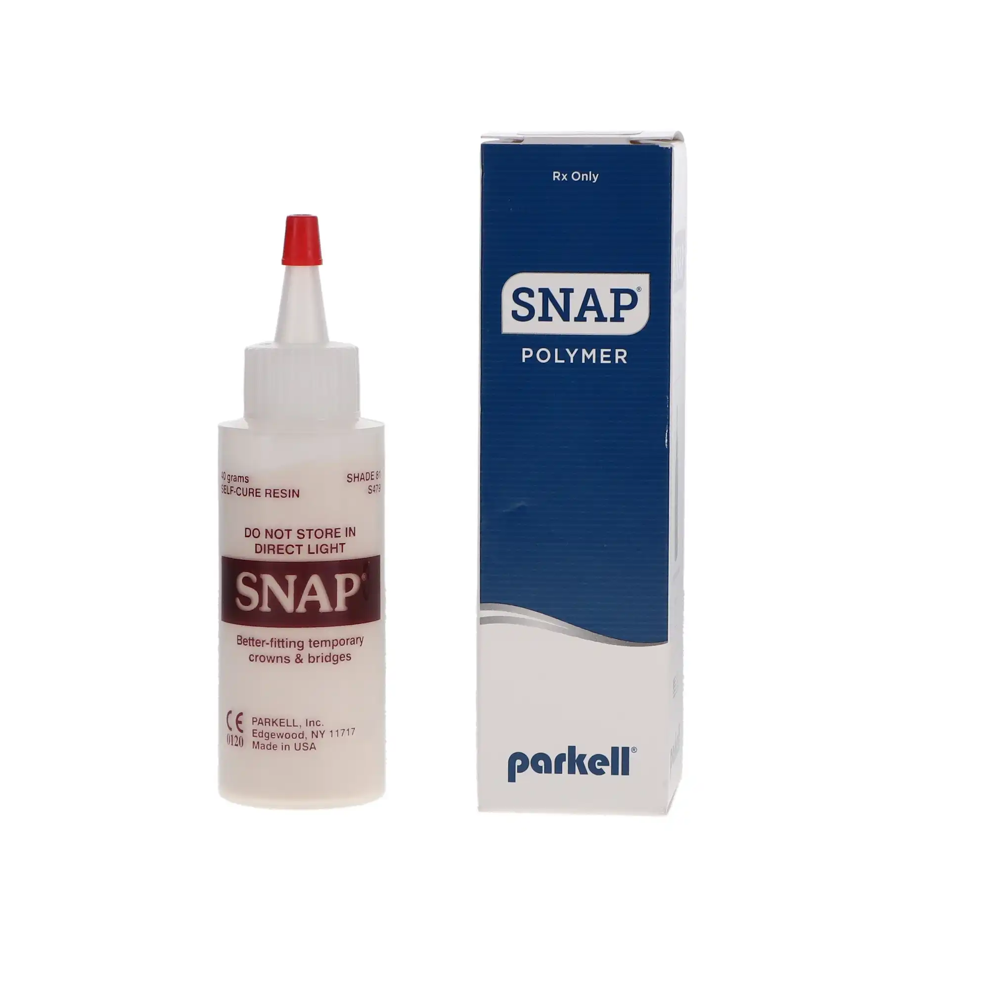 Snap Temporary Crown & Bridge Material, Self-Cure Acrylic Powder, Shade #81 (A3.5/B3), 40 g Bottle, S479 thumbnail 8