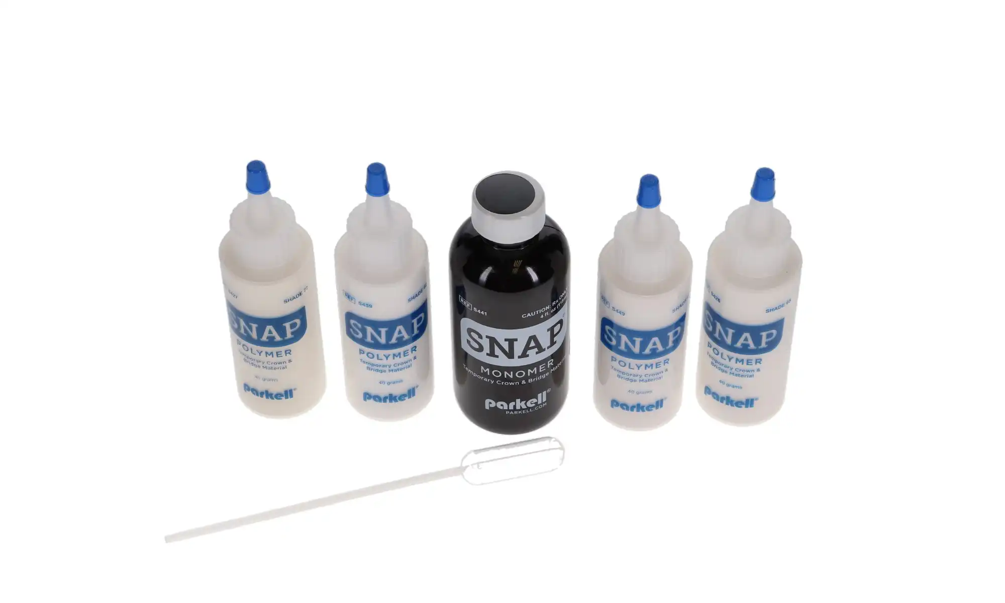 Parkell SNAP Self-Cure Temporary Crown & Bridge Resin Intro Kit, 4 Powders & 1 Liquid, S424 thumbnail 10