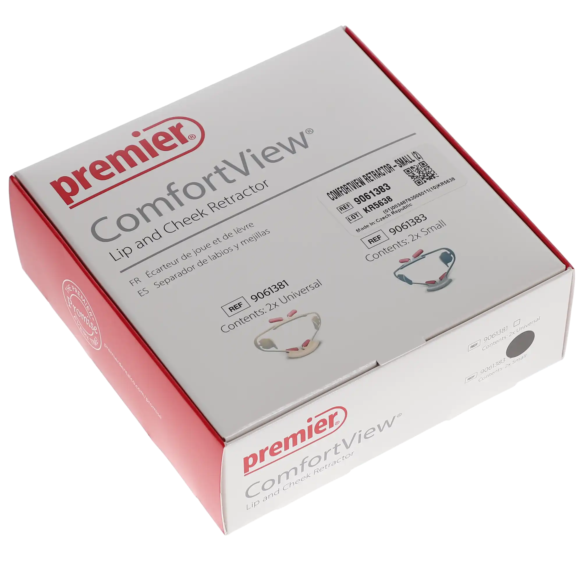 Premier ComfortView Lip & Cheek Retractor, Small, Blue, 2/Box, 9061383 thumbnail 5