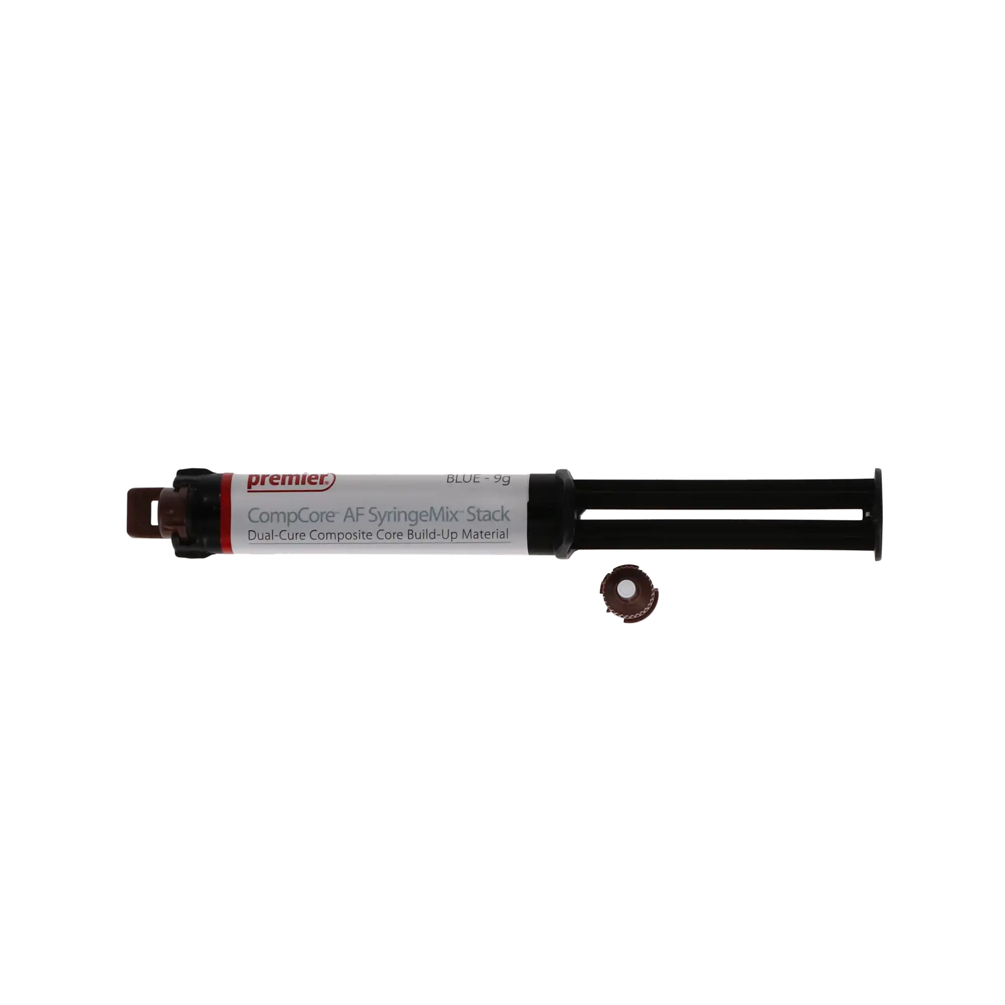 CompCore AF SyringeMix STACK Core Build-Up Material, Dual-Cure, Intro Kit, Blue, 2 x 9 g Syringes, 3001514 thumbnail 15