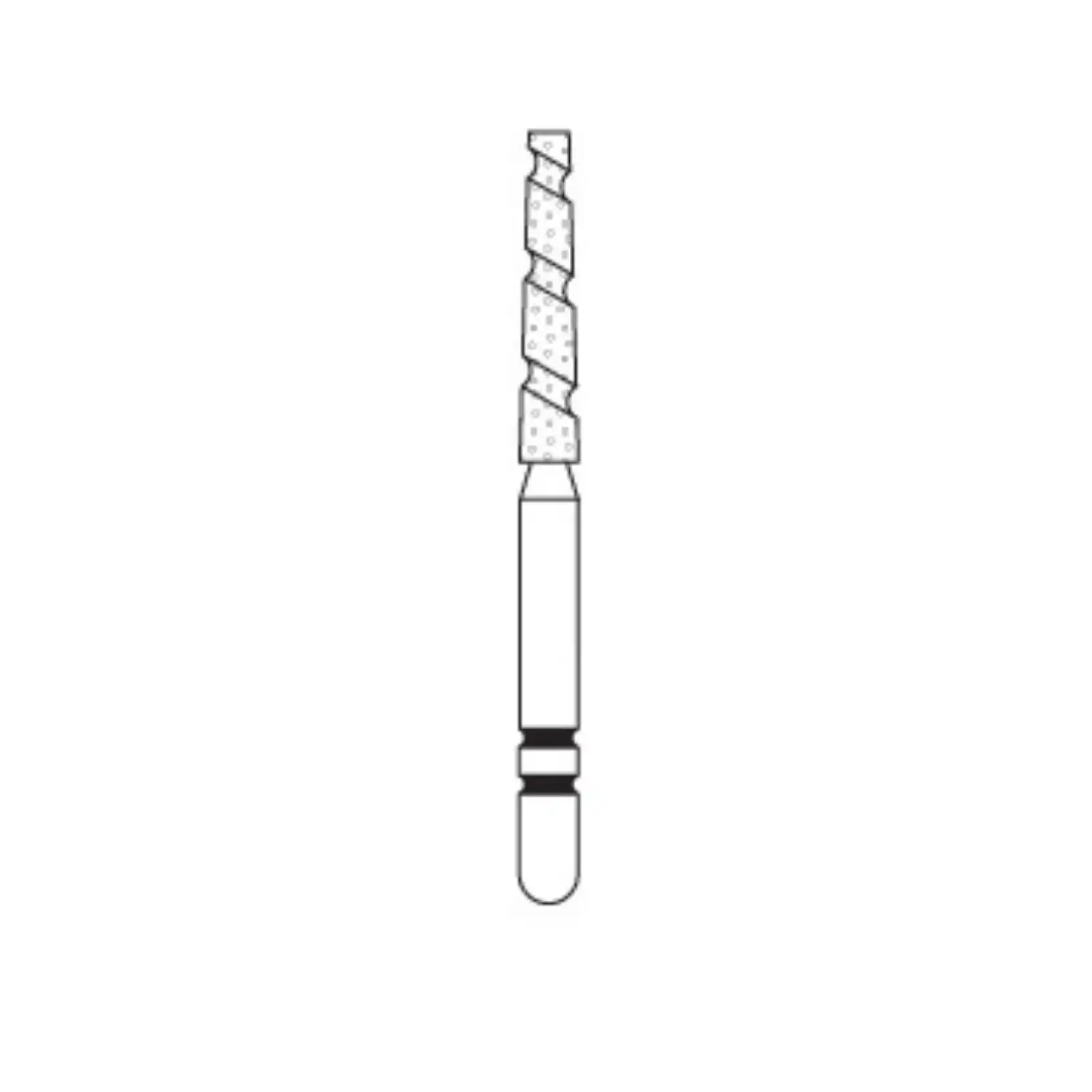 Two Striper TS2000 Diamond Bur, FG, Flat-End Taper, #2001.9, Coarse, Green, 5/Pk, 2000019 thumbnail 2