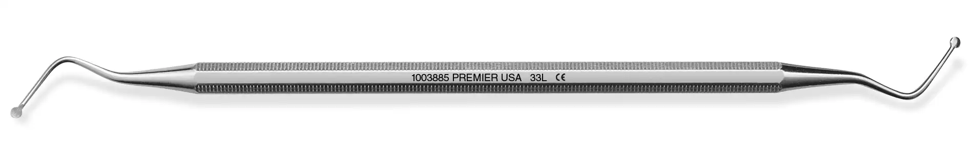 Premier Dental Excavator, Double-End, Octagonal Handle, # RC 33L, 1.95mm Tip, 1/Pk, 1003885 thumbnail 2