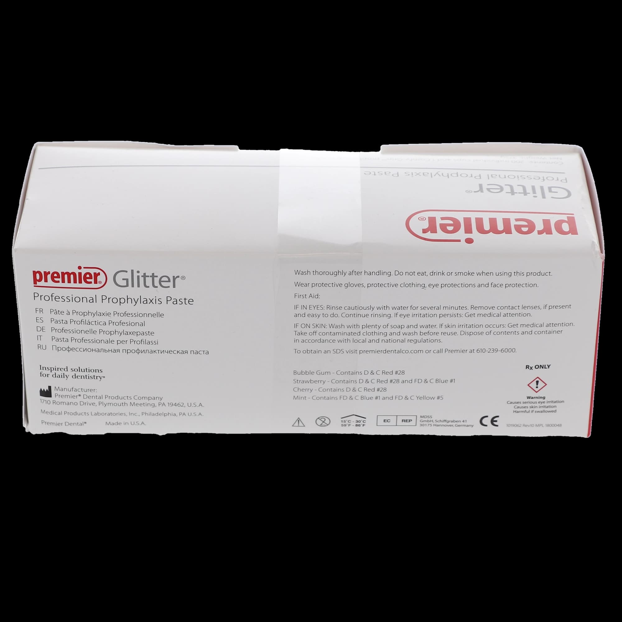 Premier Glitter Prophy Paste, Coarse, Mint, Without Fluoride, 200 Unit Dose Cups/Box, 9007440 thumbnail 9