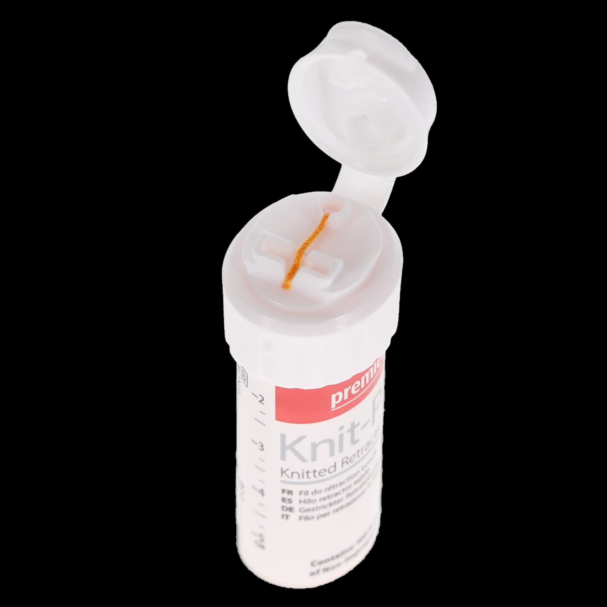 Premier Knit-Pak Knitted Retraction Cord, Size 2, Plain, Non-Impregnated, Orange, 100" (254 cm), 1/Pk, 9007555 thumbnail 5