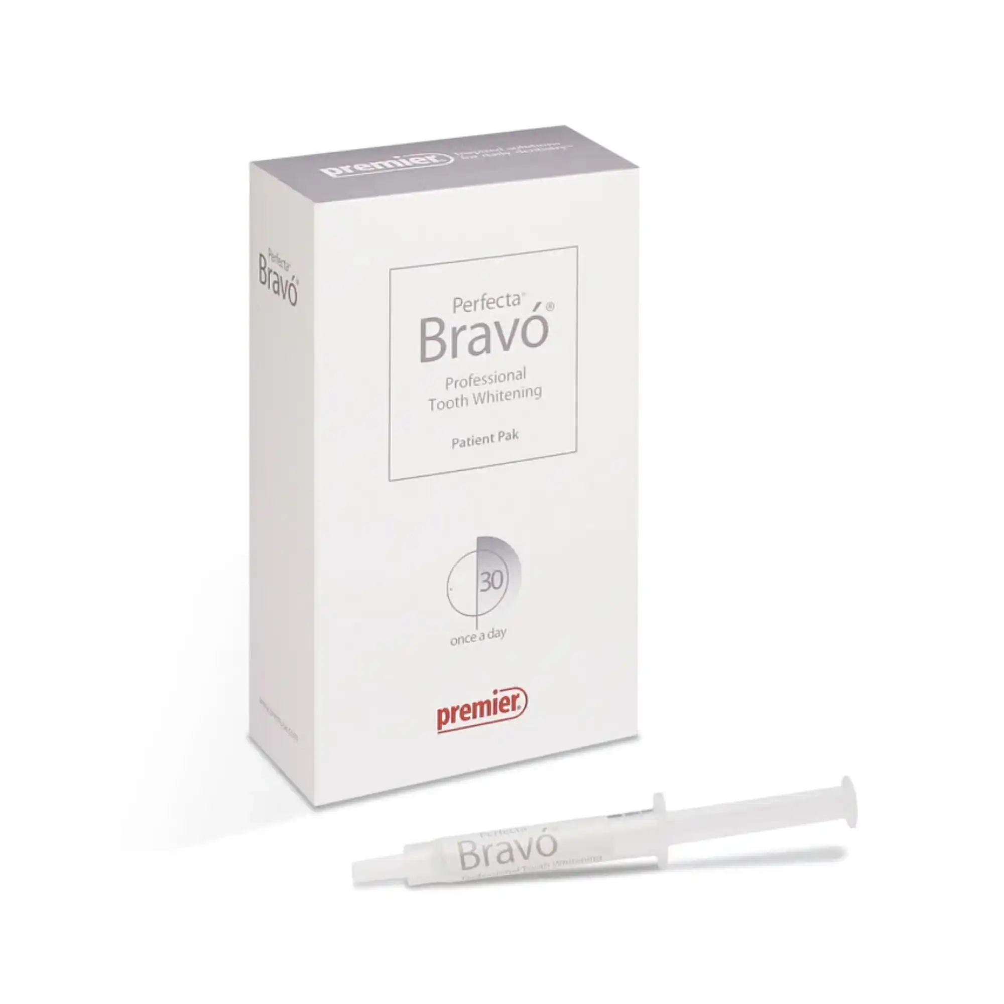 Perfecta Bravó Tooth Whitening Gel, 9% Hydrogen Peroxide, Touch-Up Pak, 1 Syringe (3 cc) with Dispensing Tips and Patient Instructions - Perfecta Bravó Tooth Whitening, 9% Hydrogen Peroxide, Touch-Up Pak, 1/Pk - Image 1