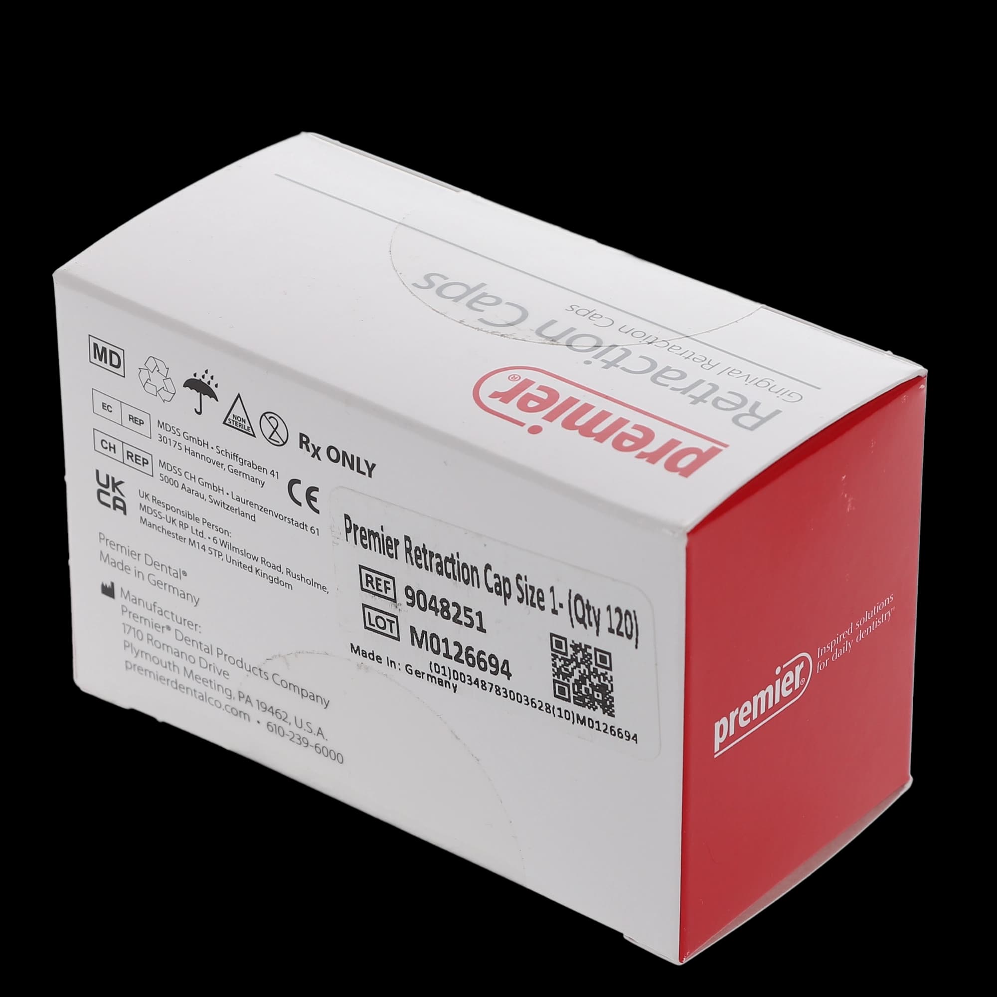 Premier Traxodent Retraction Caps, Size #1 Small, 120/Pk, 9048251 thumbnail 5