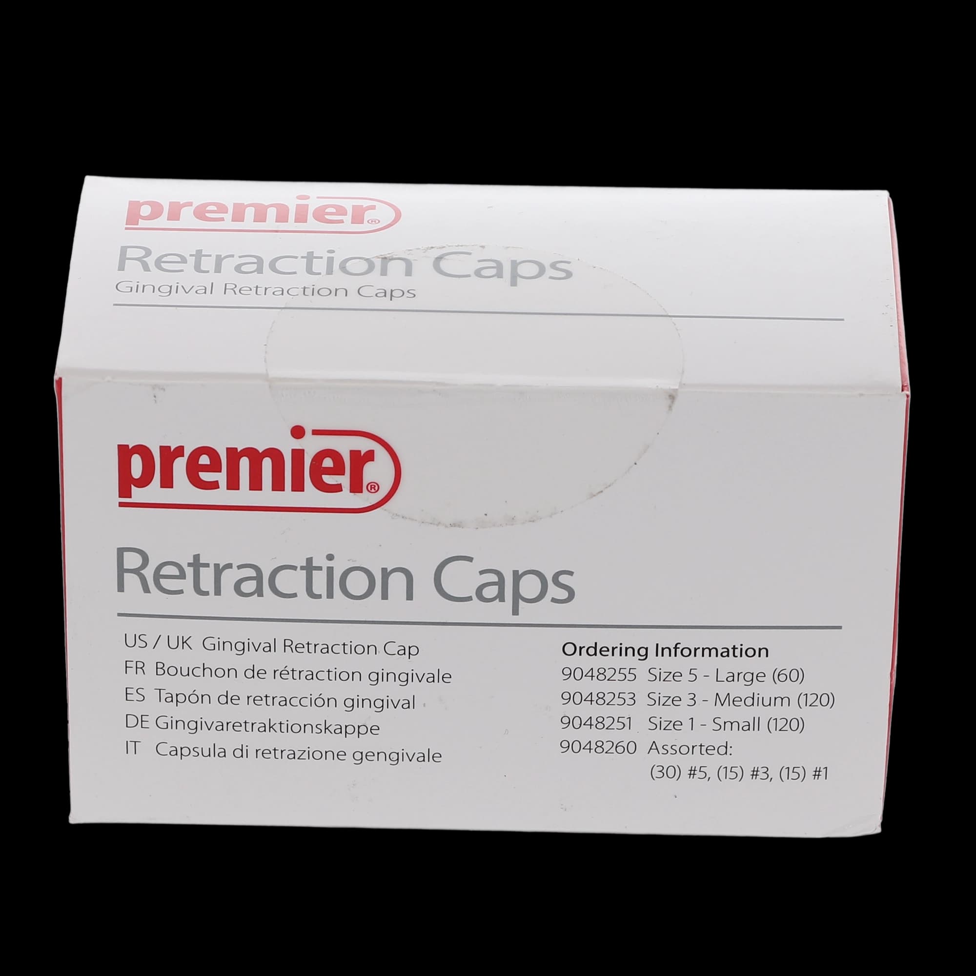 Premier Traxodent Retraction Caps, Size #1 Small, 120/Pk, 9048251 thumbnail 6