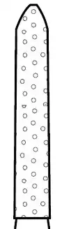 Premier Two Striper Diamond Bur, FG, Bevel-End Cylinder, #251.8, Coarse, Green Ring, 1.2 mm Major/0.4 mm Minor Diameter, 8 mm Length, 5/Pk, 2015069 thumbnail 2