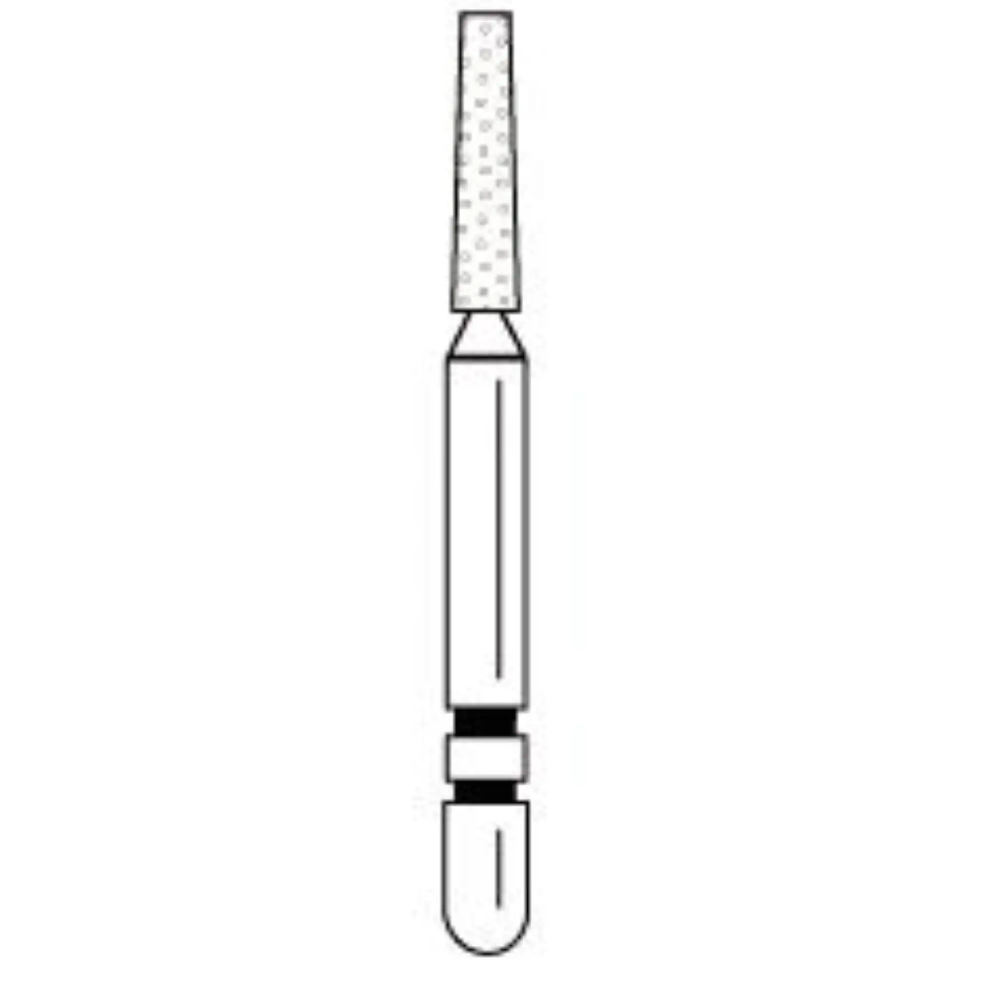 Two Striper Diamond Bur, FG, Flat-End Taper, 722.6, Coarse, Green, 1.4 mm Major/1.0 mm Minor Diameter, 6.0 mm Length, 5/Pk, 2015357 thumbnail 2