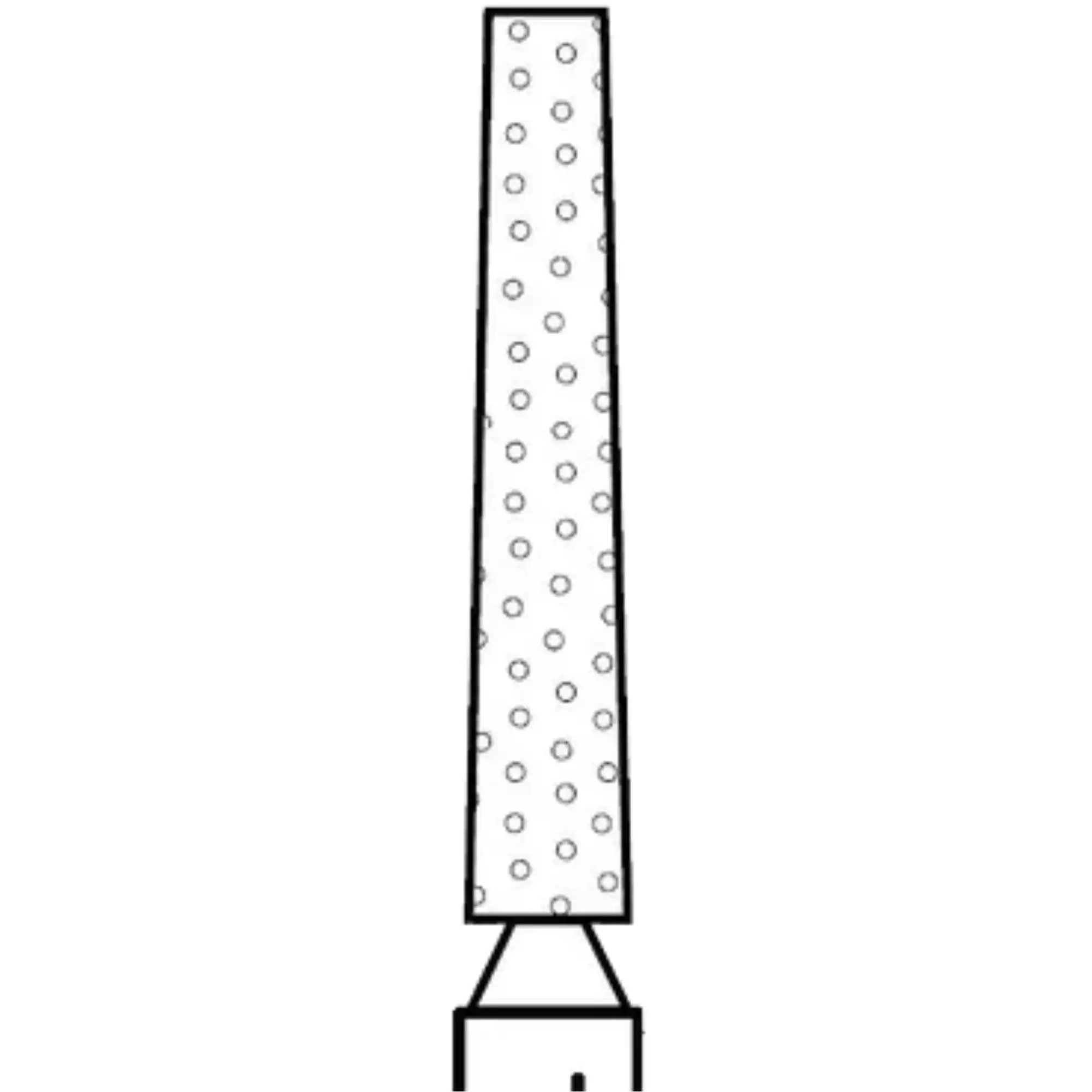 Two Striper Diamond Bur, FG, Flat-End Taper, 722.8, Coarse, Green, 1.5 mm Major/1.0 mm Minor Diameter, 8.0 mm Length, 5/Pk, 2015358 thumbnail 2