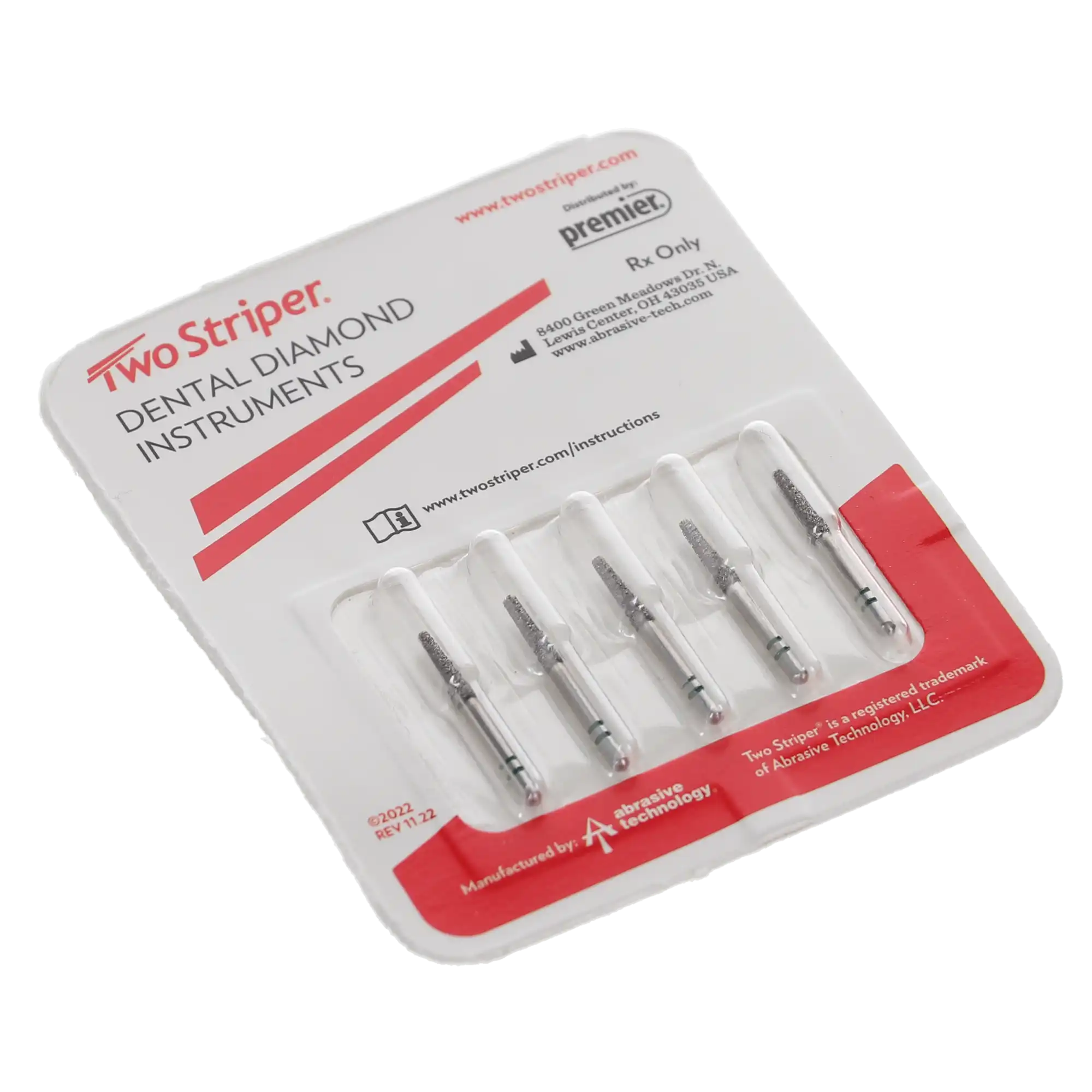 Two Striper Diamond Bur FG, Round-End Taper, 767.8, Coarse, Green, 5/Pk, 2015454 thumbnail 5