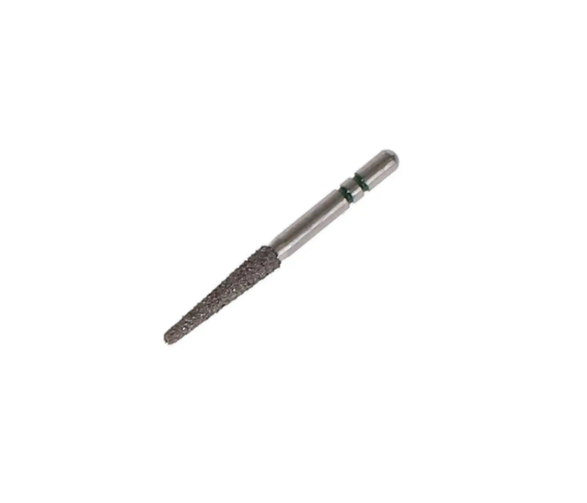 Premier Two Striper Diamond Bur, FG, Round-End Taper, #767.9, Coarse, Green Ring, 5/Pk, 2015455 thumbnail 2