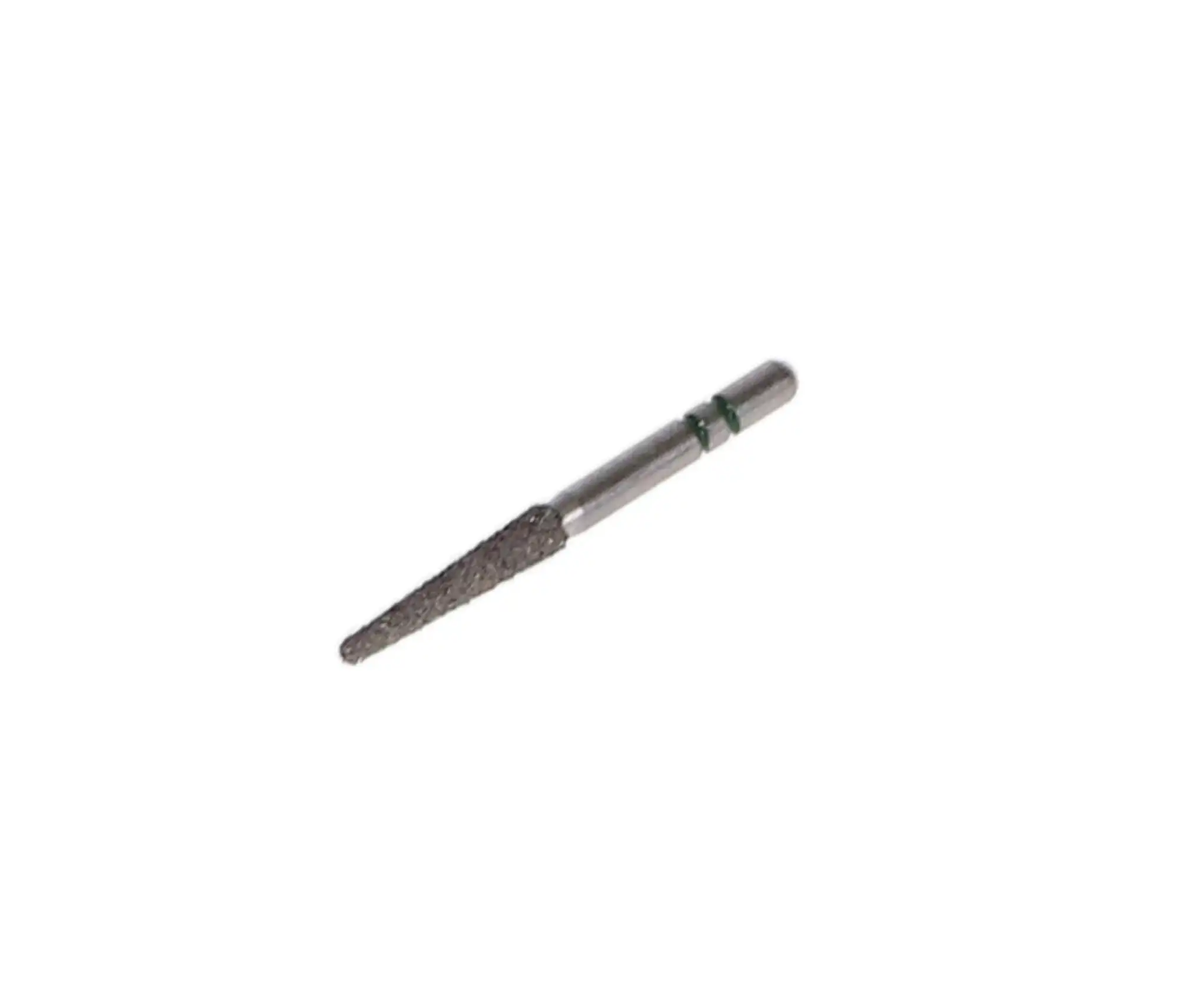 Premier Two Striper Diamond Bur, FG, Round-End Taper, #767.9, Coarse, Green Ring, 5/Pk, 2015455 thumbnail 3