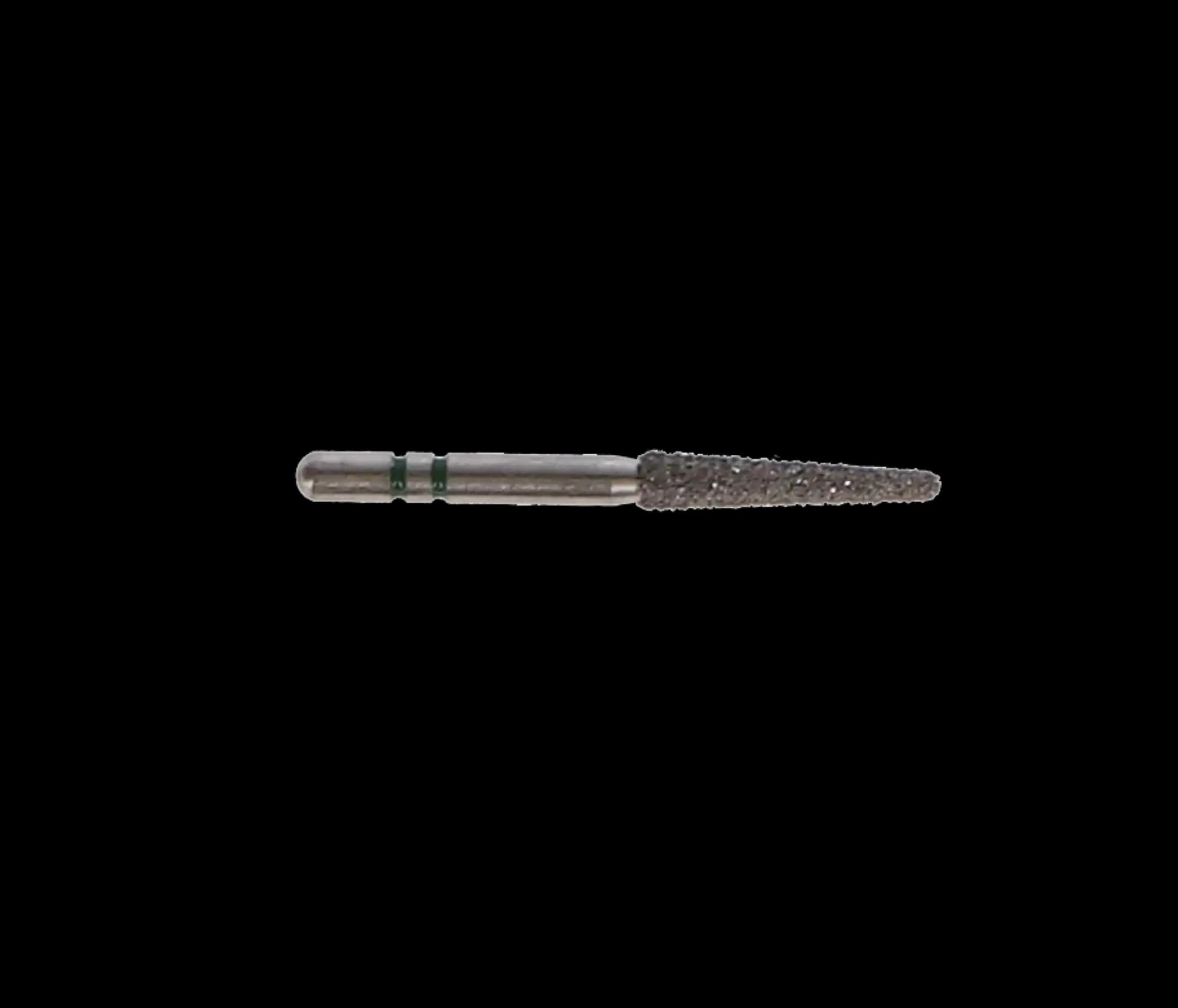 Premier Two Striper Diamond Bur, FG, Round-End Taper, #767.9, Coarse, Green Ring, 5/Pk, 2015455 thumbnail 6