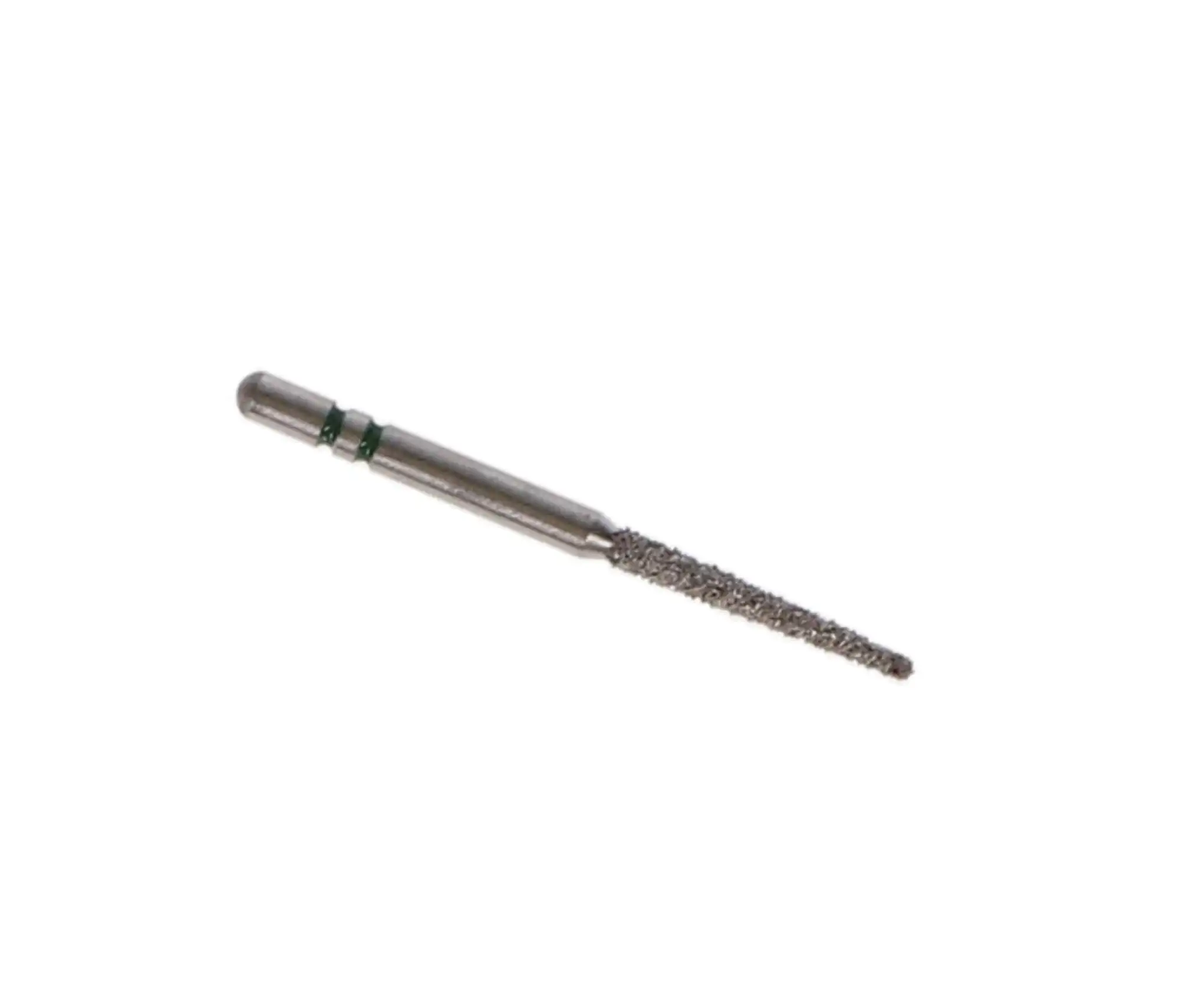 Two Striper Diamond Bur, FG, Round-End Taper, 781.10, Coarse, Green, 1.3 mm Major / 0.8 mm Minor Diameter, 10 mm Length, 5/Pk, 2015466 thumbnail 4