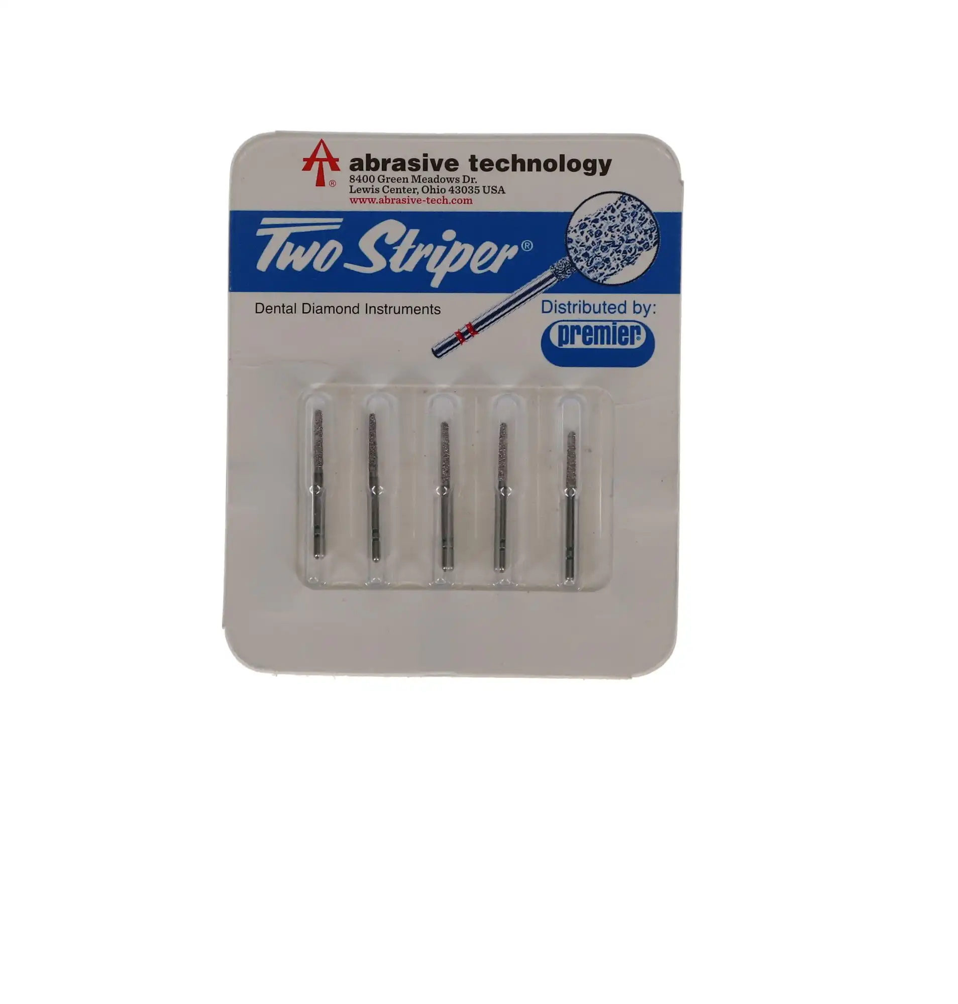 Two Striper Diamond Bur, FG, Round-End Taper, 782.8, Coarse, Green, 5/Pk, 2015424 thumbnail 5