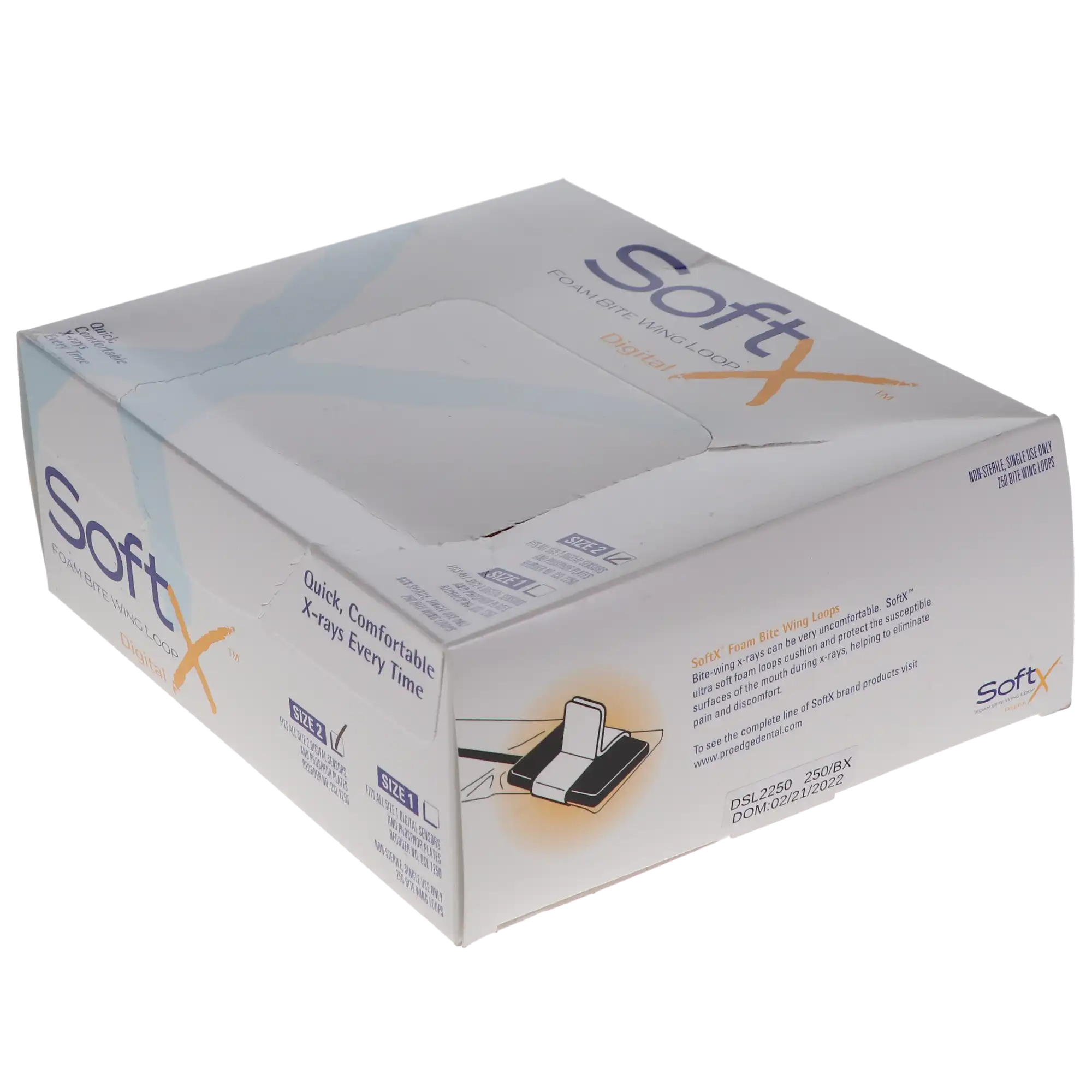 ProEdge SoftX Foam Digital Sensor Loops, Size 2, 250/Box, DSL2250 thumbnail 10