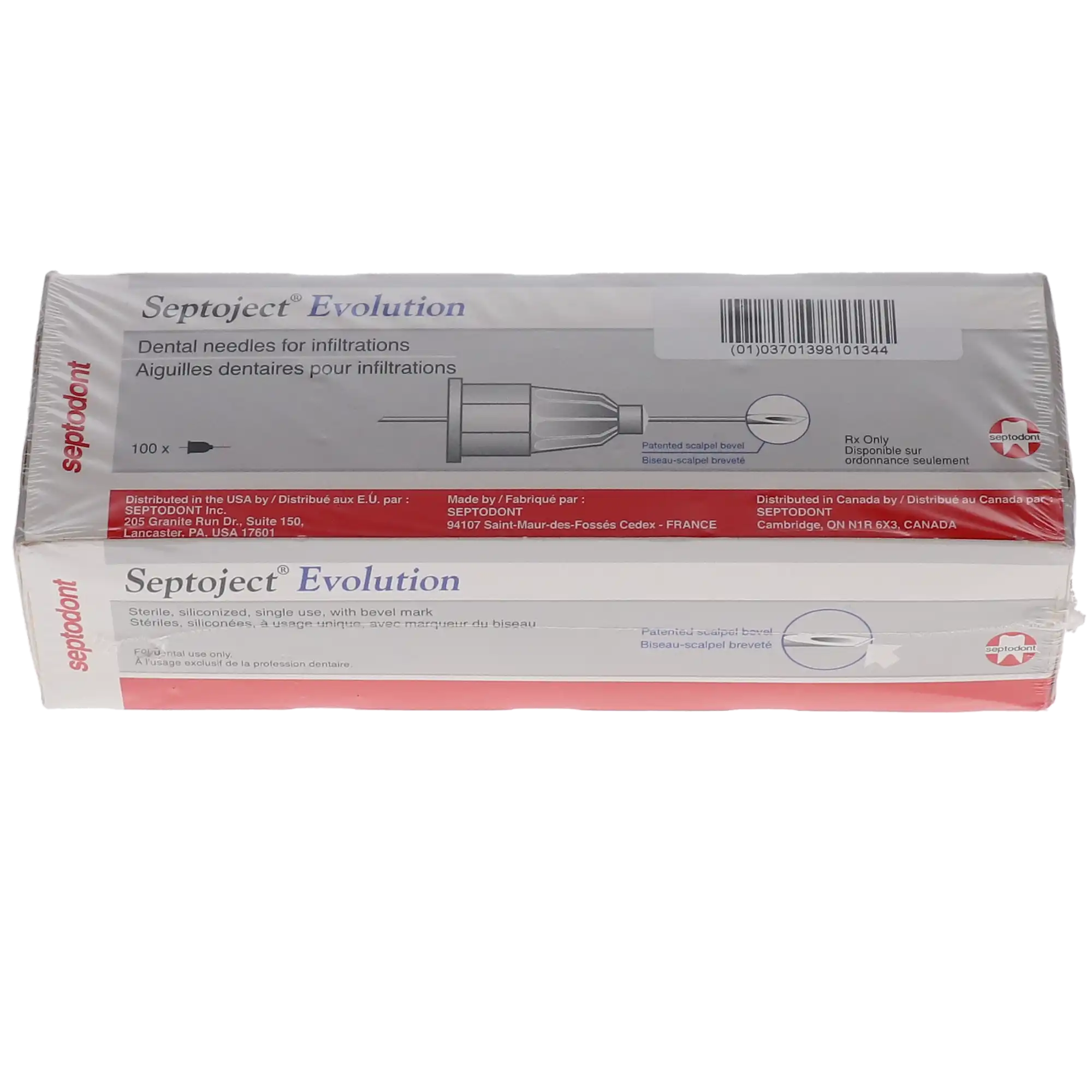 Septoject Evolution Dental Infiltration Needles, 30 Gauge, Short, 25 mm, Plastic Hub, 100/Box, 01-N1630 thumbnail 12