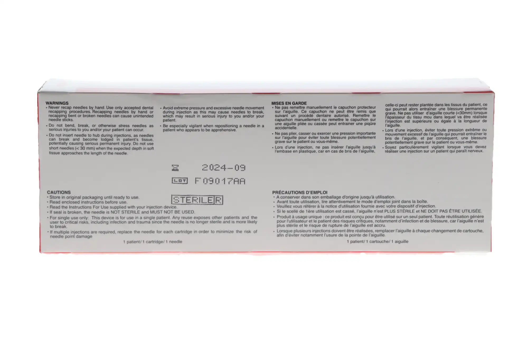 Septoject Evolution Dental Infiltration Needles, 30 Gauge, Short, 25 mm, Plastic Hub, 100/Box, 01-N1630 thumbnail 13