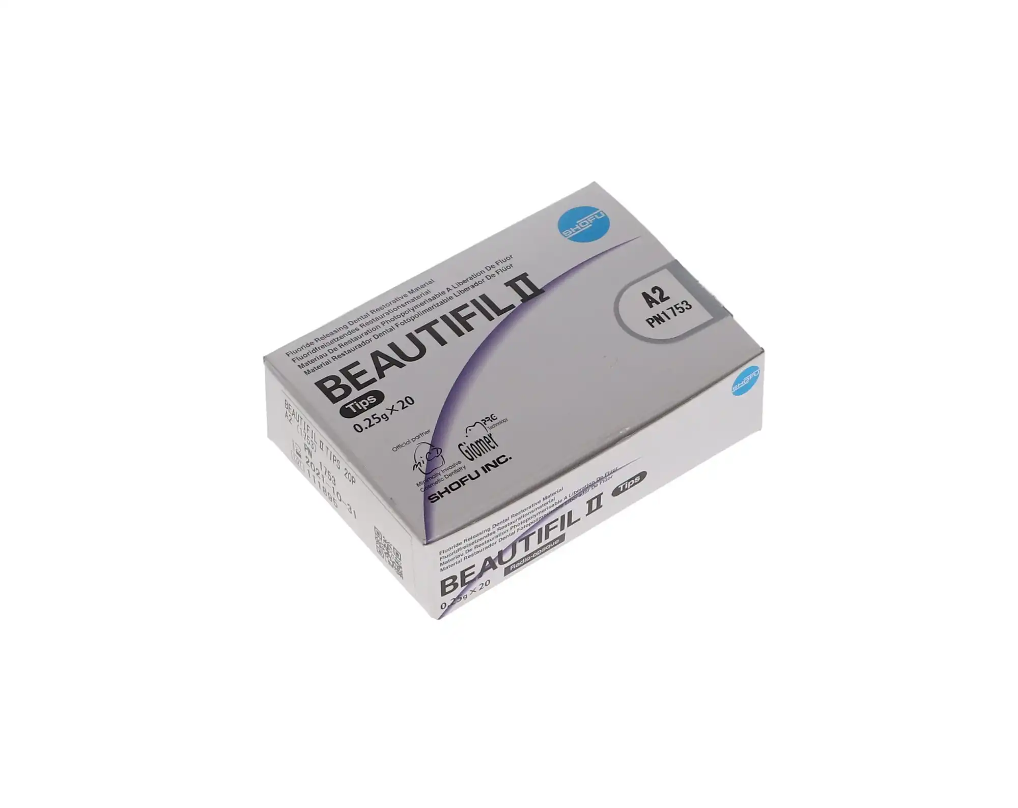 Beautifil II Light-Cure Universal Giomer Composite, Compule Tips Refill, A2 Shade, 0.25 g, 20/Pk, 1753 thumbnail 6