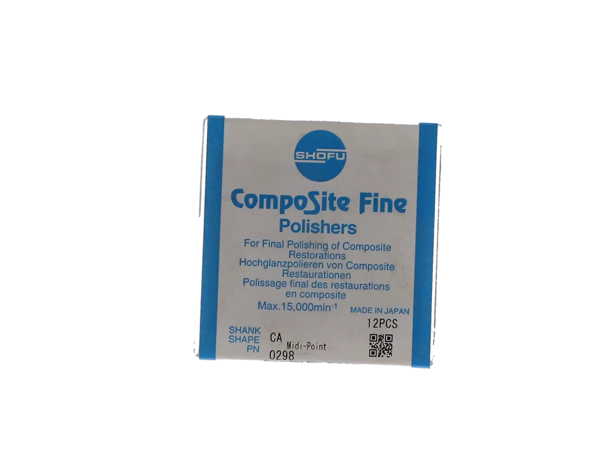 Shofu CompoSite Fine Polisher, CA Midi-Point, #040, White Band, 12/Pk, 0298 thumbnail 7