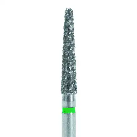 Shofu Robot Diamond Point, FG, Tapered Cylinder Flat End, Fine Grit, 1.5 mm, 820F-1 (ISO 173/015) - Robot Diamond Points, FG, Tapered Cylinder Flat End, 173-015, 1.5 mm, Fine, Red, 820F-1 - Image 1