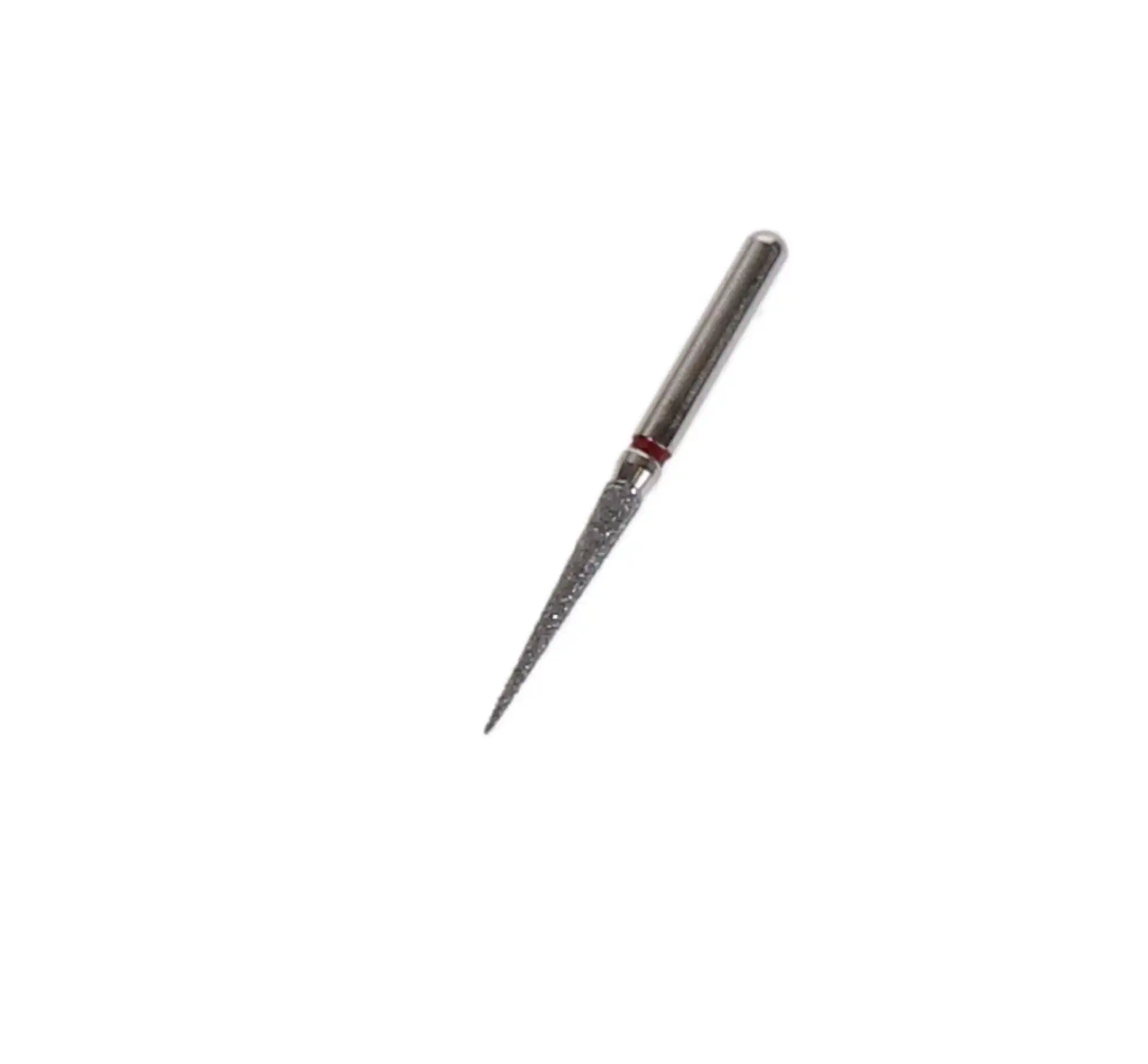 Shofu Robot Diamond Point, FG, Tapered Cylinder Needle, Fine Grit, Red Ring, 1.5 mm Diameter, 10.0 mm Length, 850F-1 thumbnail 2