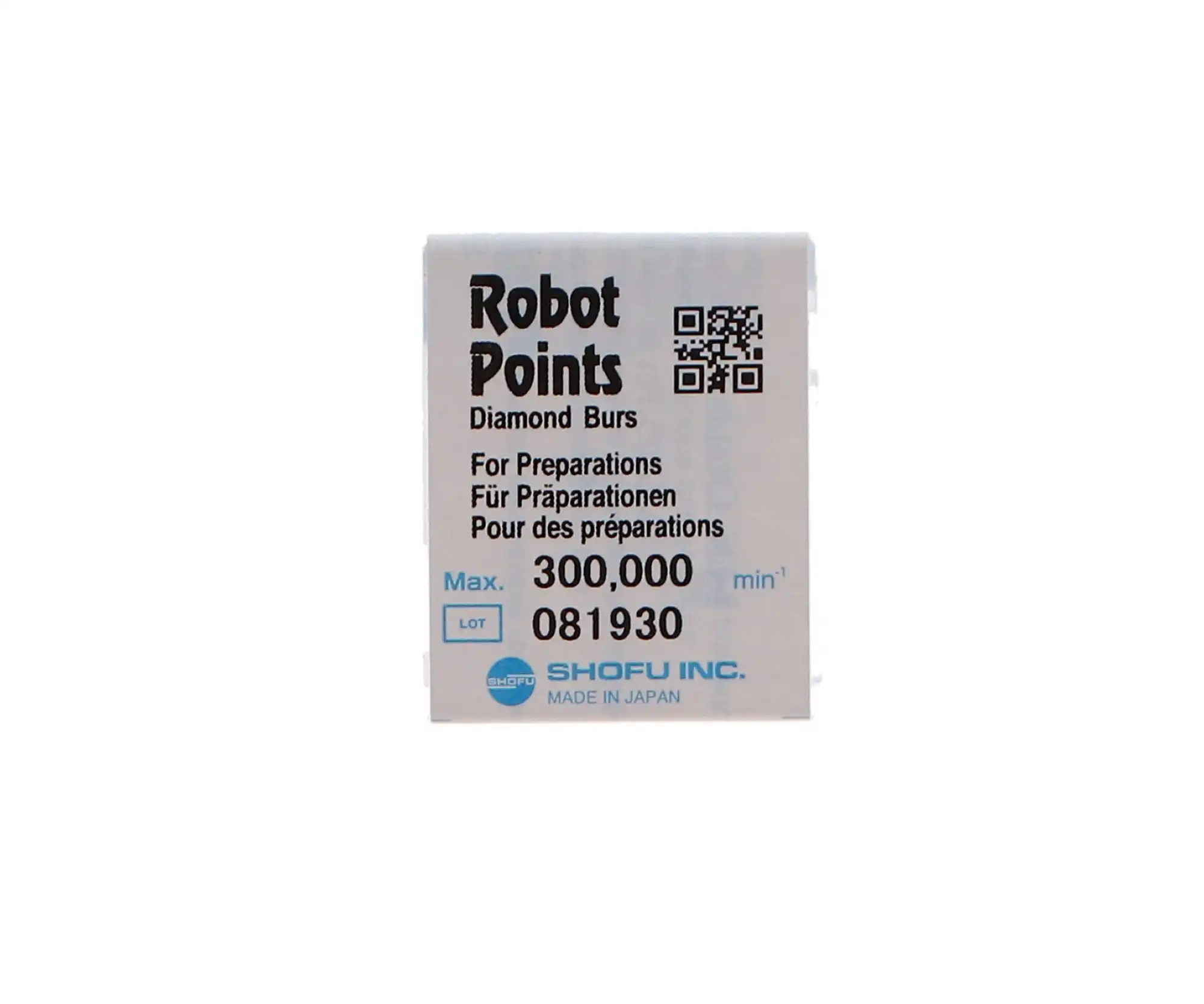 Shofu Robot Diamond Point, FG, Tapered Cylinder Needle, Fine Grit, Red Ring, 1.5 mm Diameter, 10.0 mm Length, 850F-1 thumbnail 4