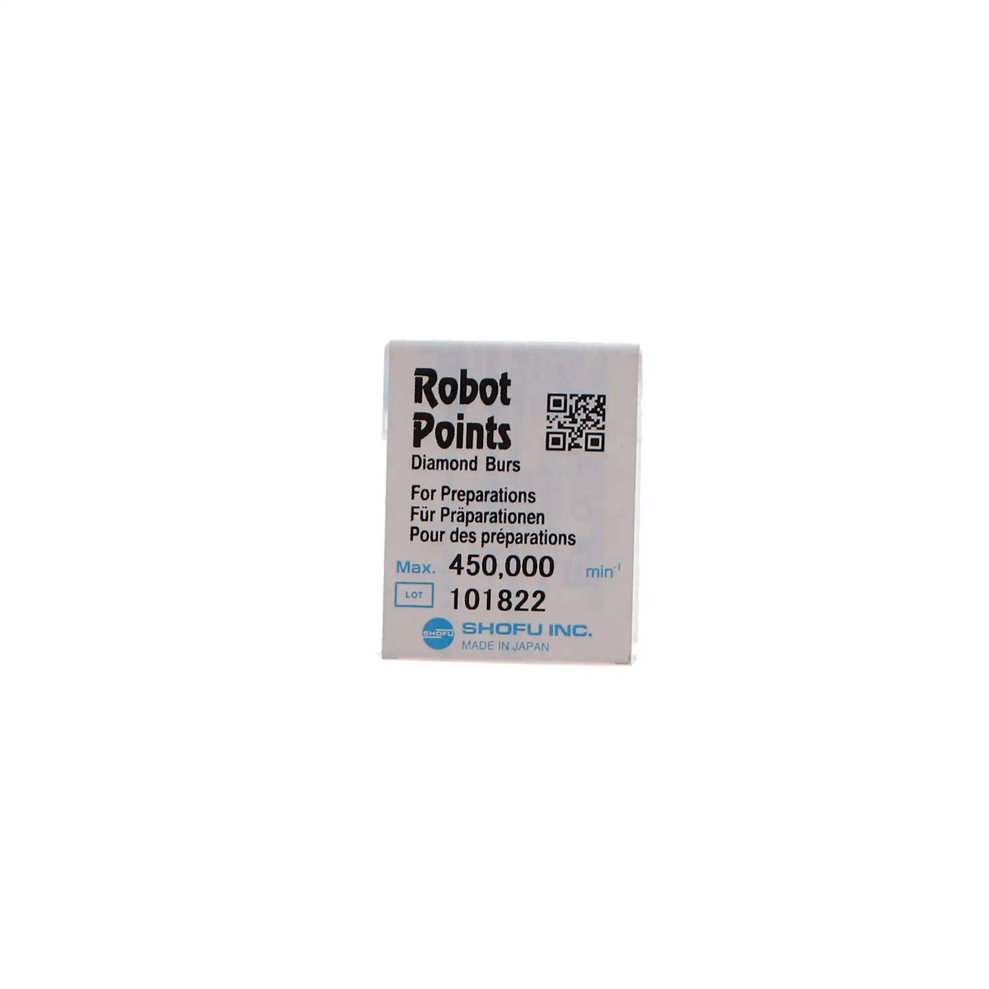 Shofu Robot Diamond Point, FG, Round, #001/016, 1.6 mm Diameter, Regular Grit, White Ring, 0874-1 thumbnail 4