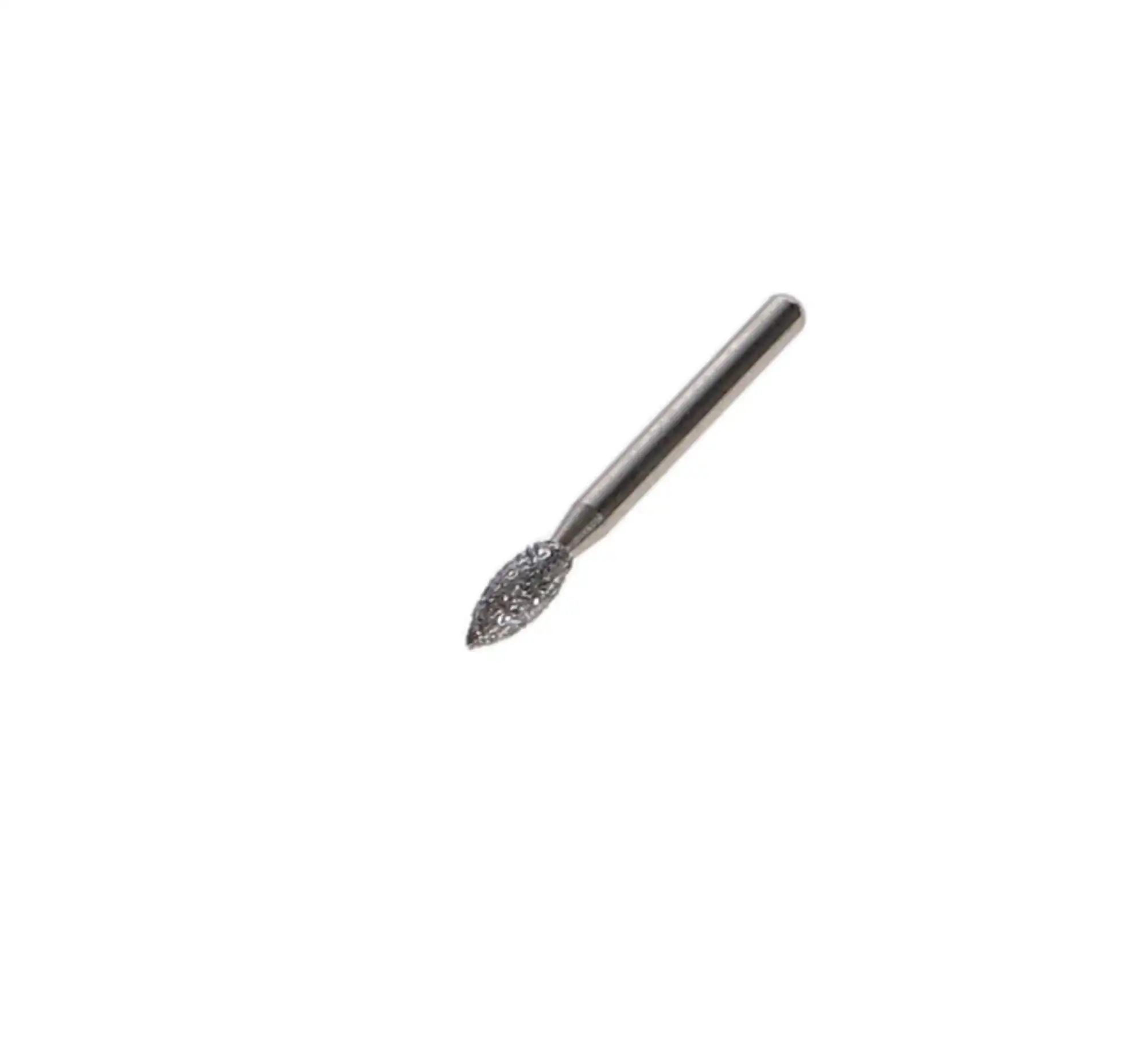 Shofu Robot Diamond Point, FG, Long Bud, ISO 243/022, 2.2 mm, Regular Grit, White Ring, 0883-1 - Robot Diamond Points, FG, Long Bud, 243-022, 2.2 mm, Regular, White, 0883-1 - Image 1